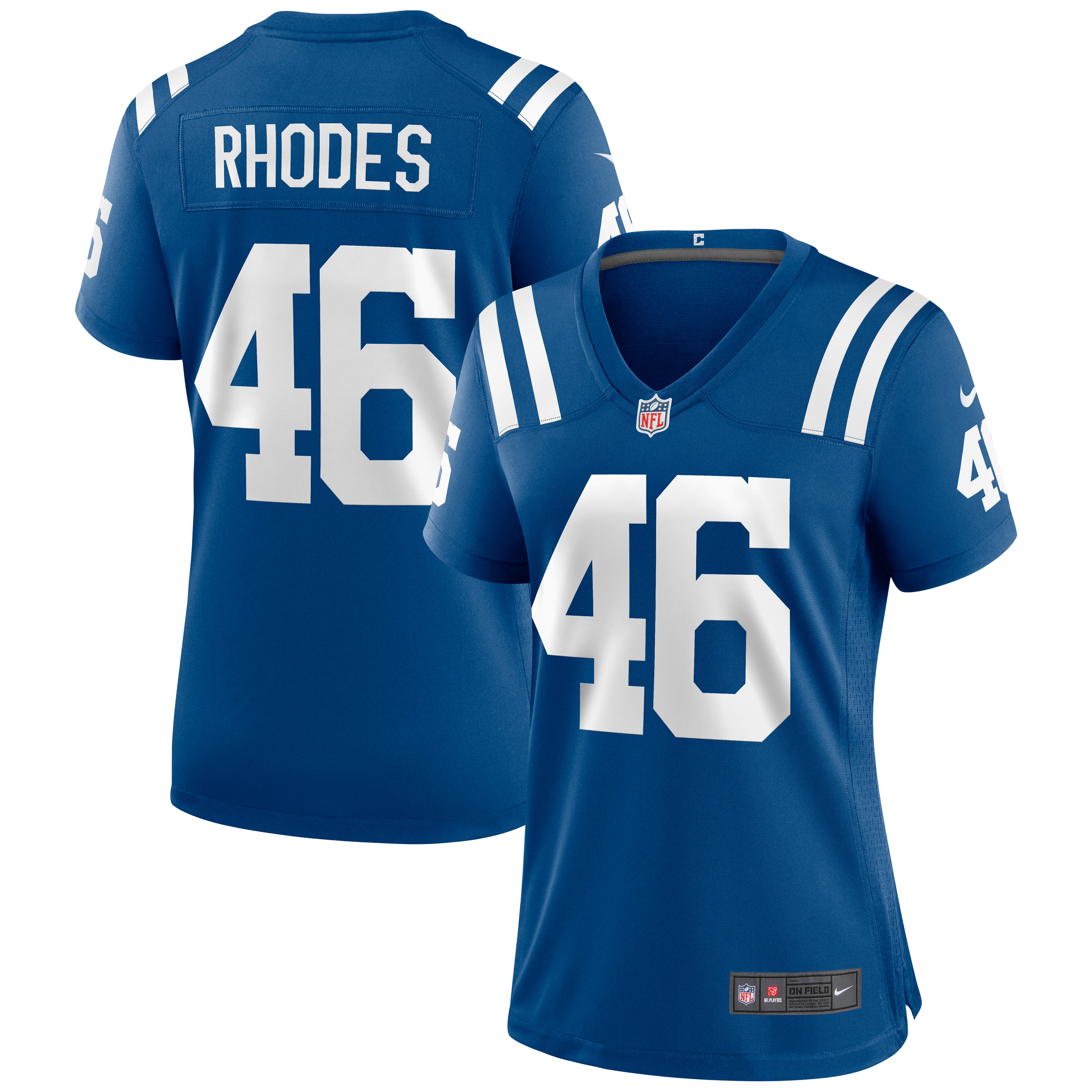 Indianapolis Colts Luke Rhodes Royal Game NFL Jersey Women's