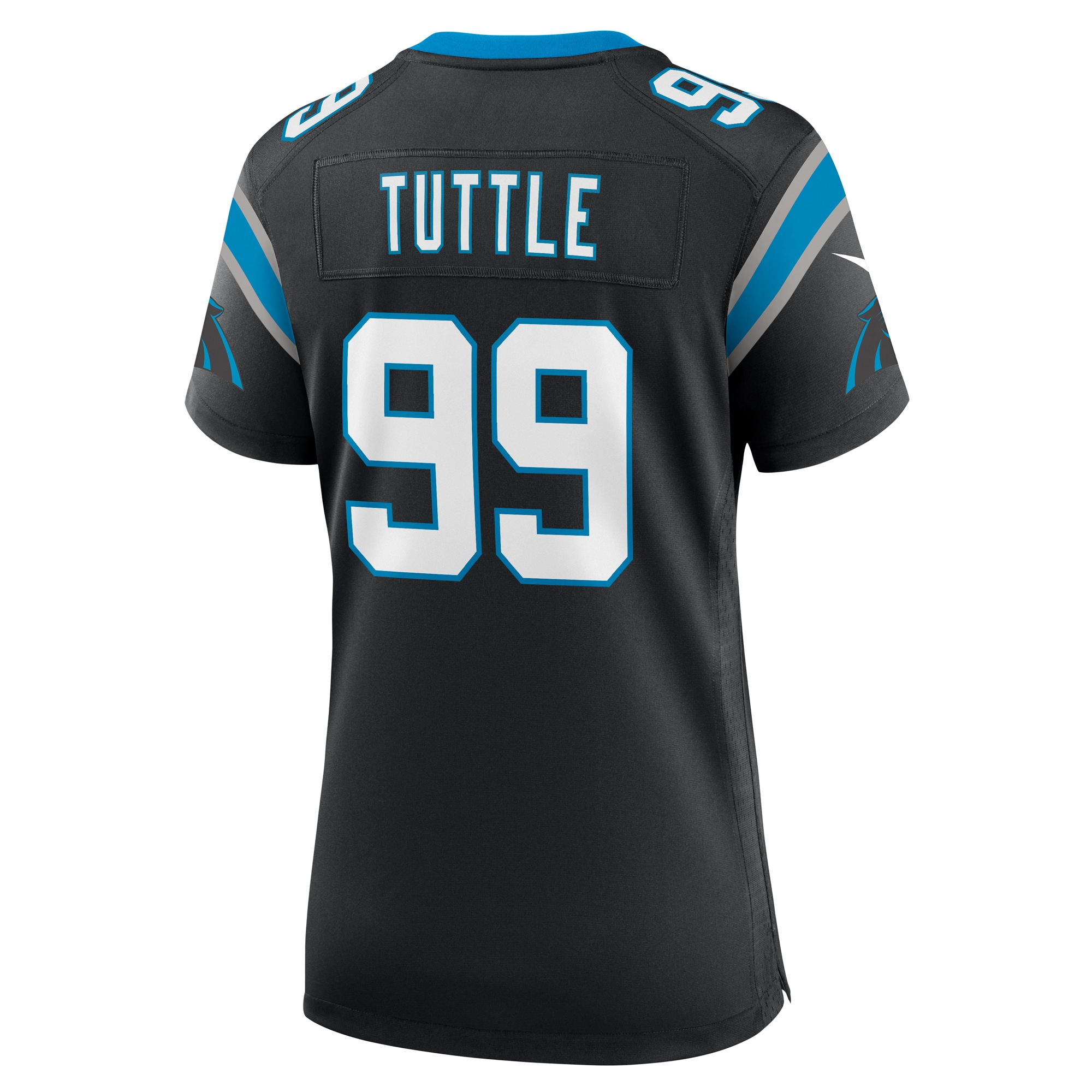 Carolina Panthers Shy Tuttle Black Game Player NFL Jersey Women's