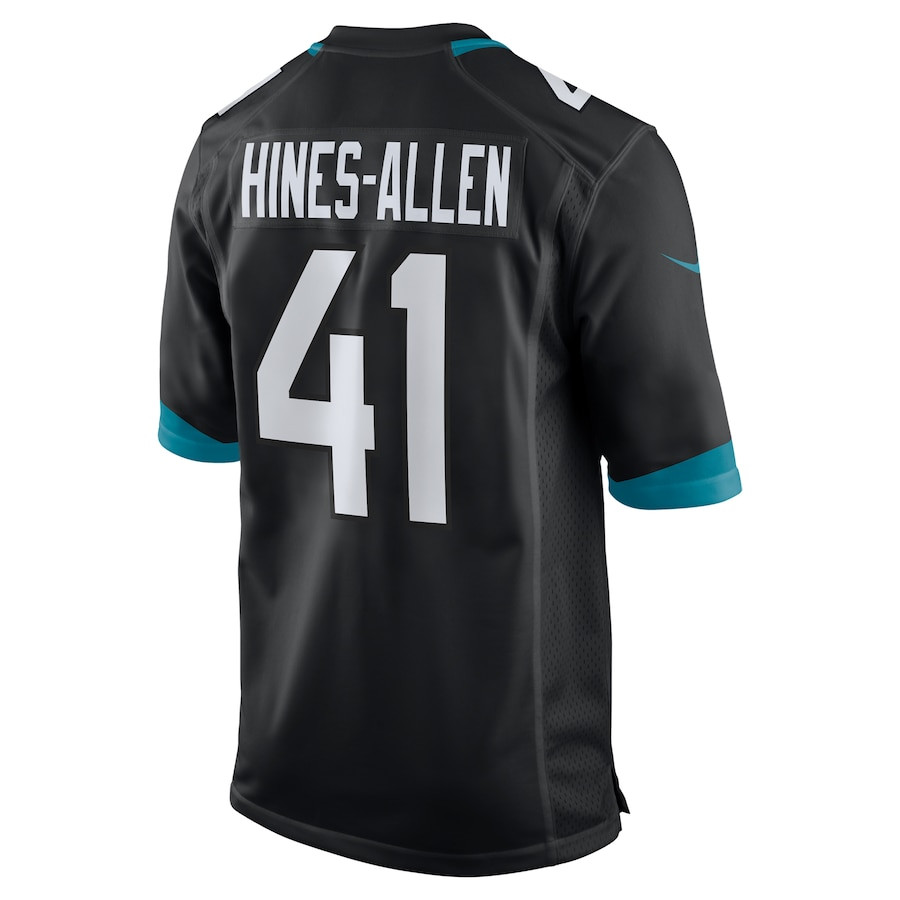 Josh Hines-Allen 41 Jacksonville Jaguars Alternate Player Game Black NFL Jersey Men's