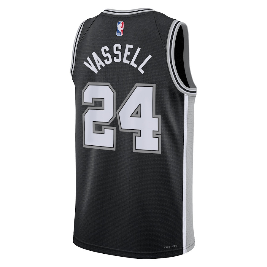 Devin Vassell 24 San Antonio Spurs Unisex Swingman Icon Edition Black NBA Jersey Unisex