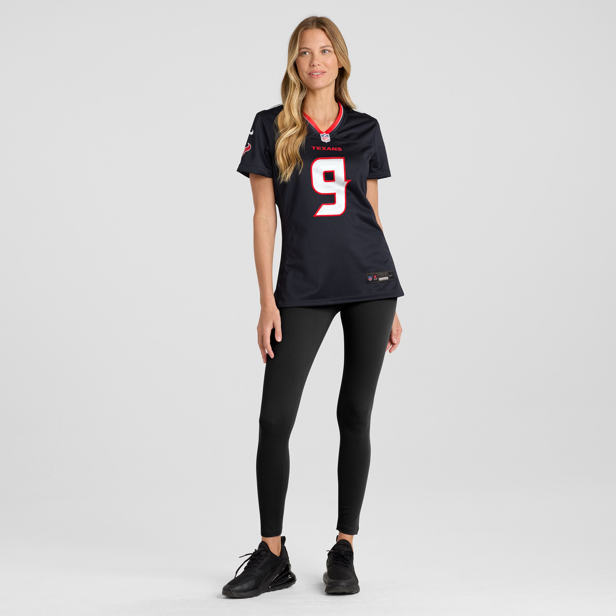 Houston Texans Brevin Jordan Navy Team Game NFL Jersey Women's