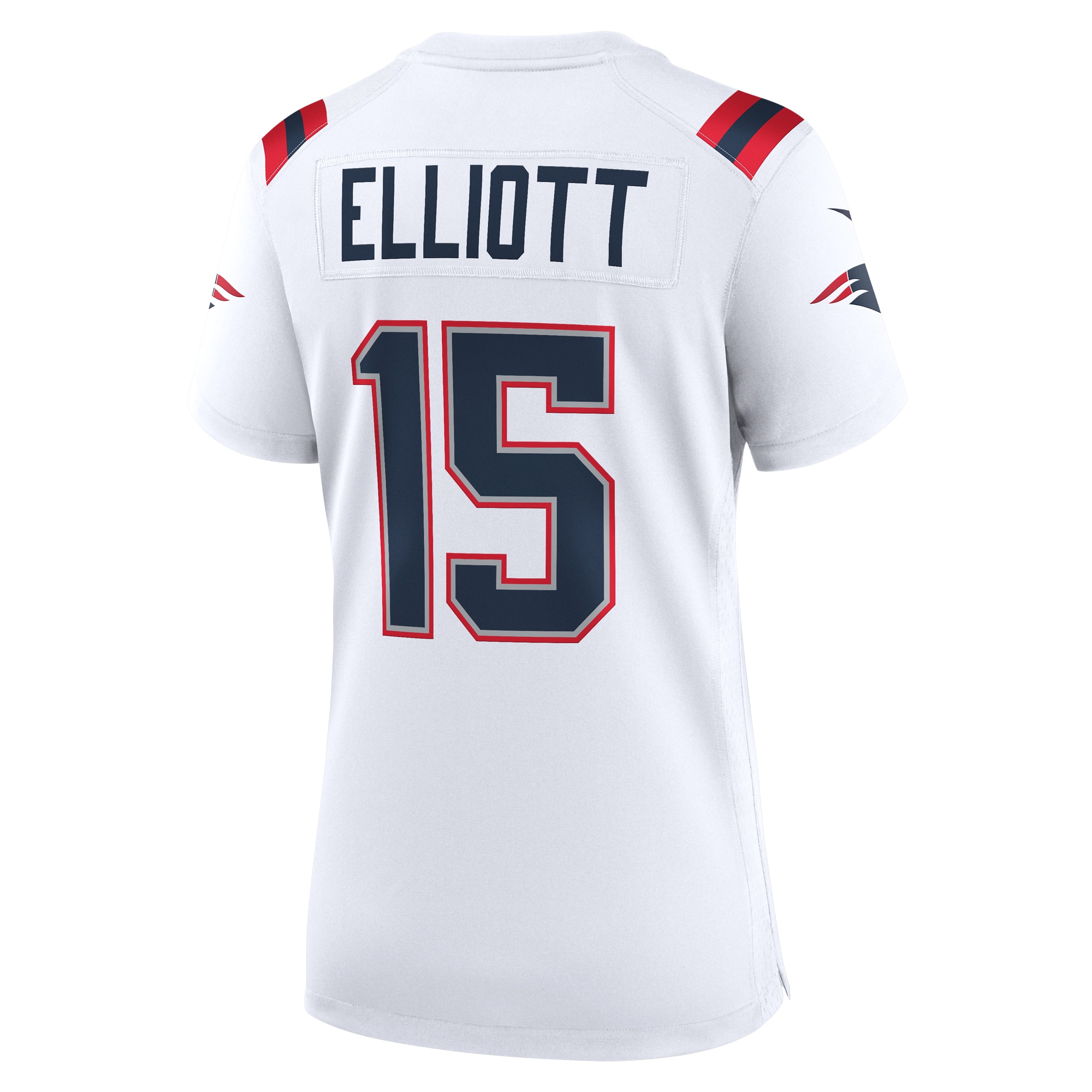 New England Patriots Ezekiel Elliott White Game Player NFL Jersey Women's