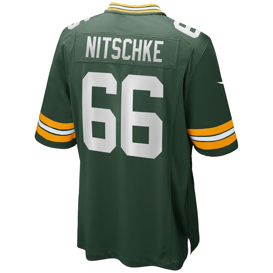 Ray Nitschke 66 Green Bay Packers Game Retired Green NFL Jersey Men's