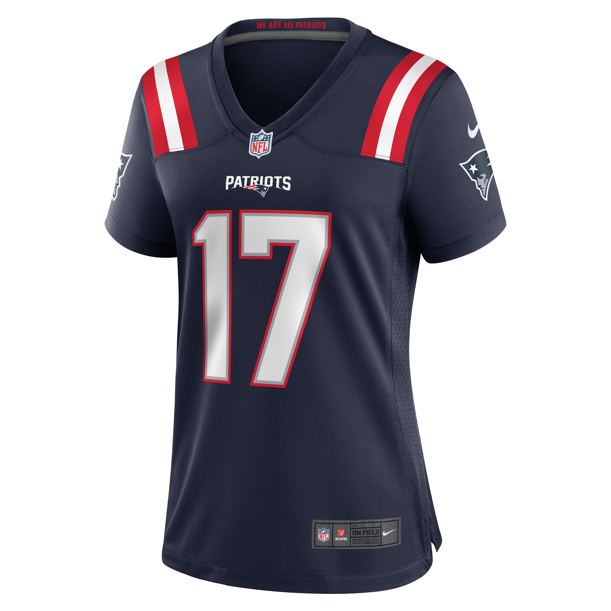 New England Patriots Bryce Baringer Navy Team Game NFL Jersey Women's