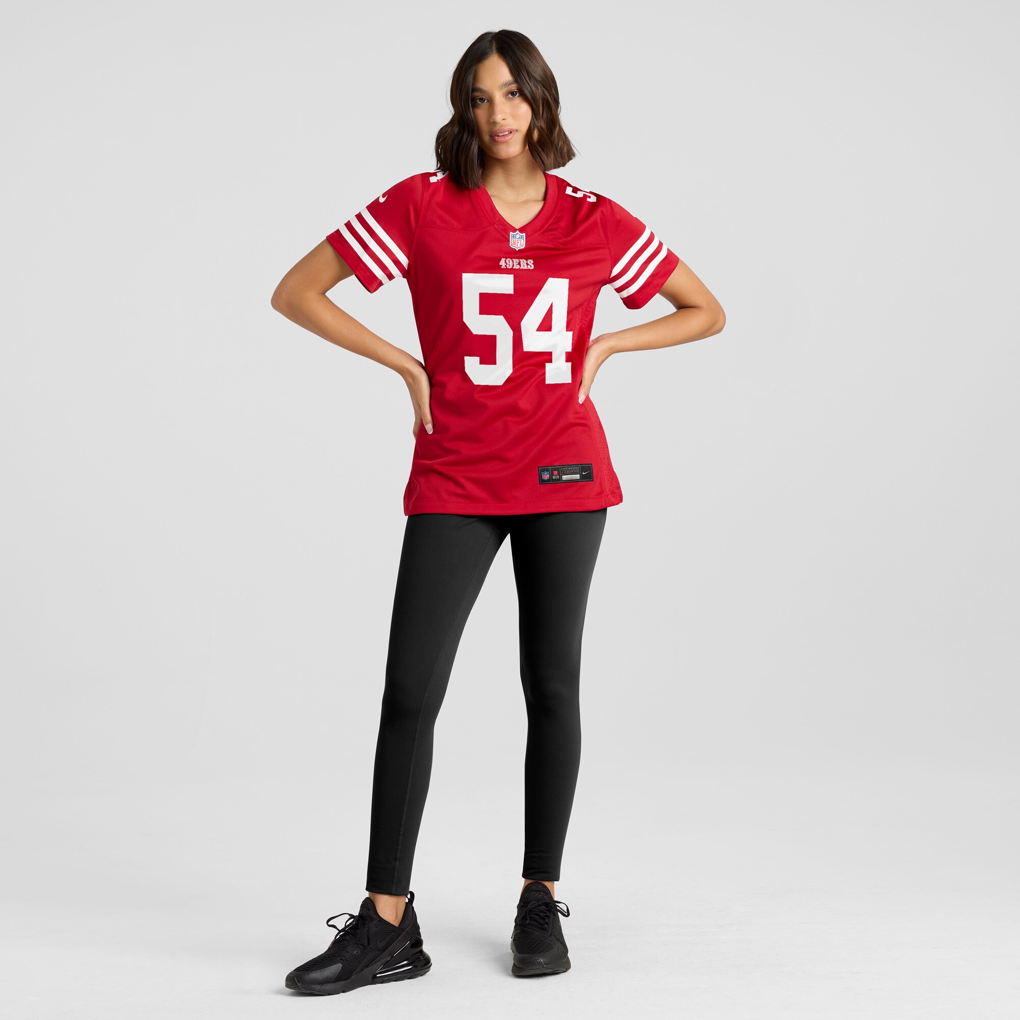 San Francisco 49ers Fred Warner Scarlet Game Player NFL Jersey Women's