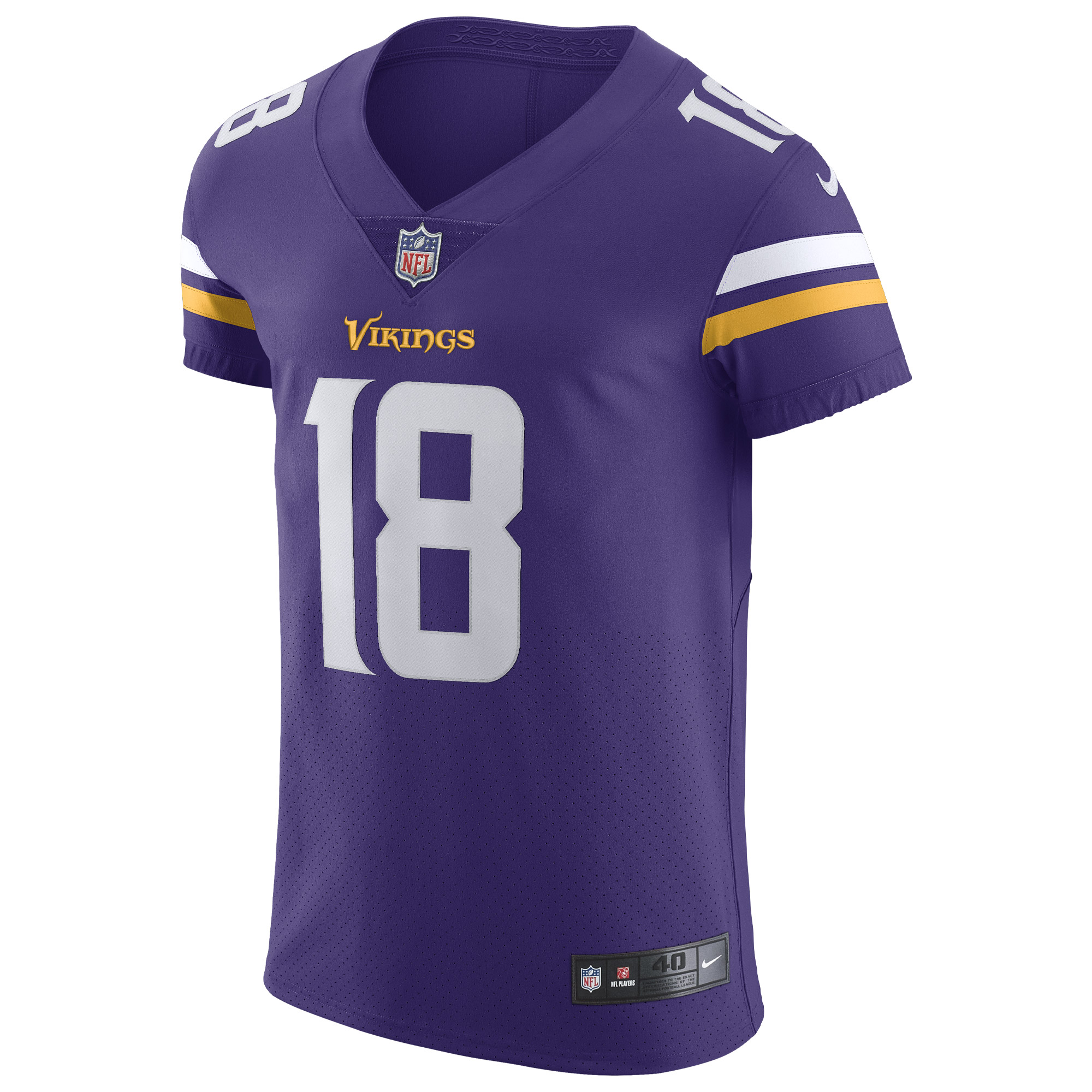 Minnesota Vikings Justin Jefferson Purple Home Vapor Elite NFL Jersey Men's
