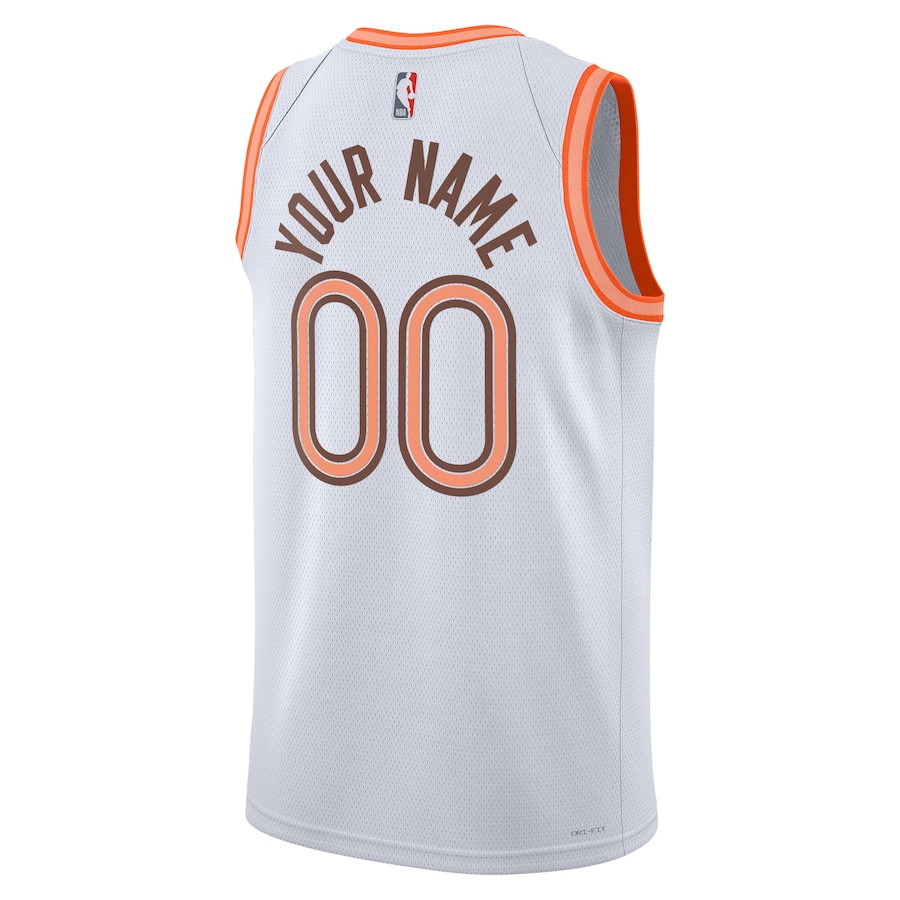San Antonio Spurs 2023/24 City Edition Swingman Custom White NBA Jersey Men's