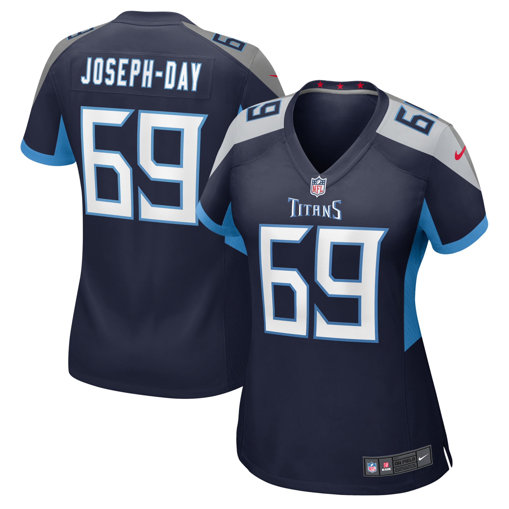 Tennessee Titans Sebastian Joseph-Day Navy Game NFL Jersey Women's