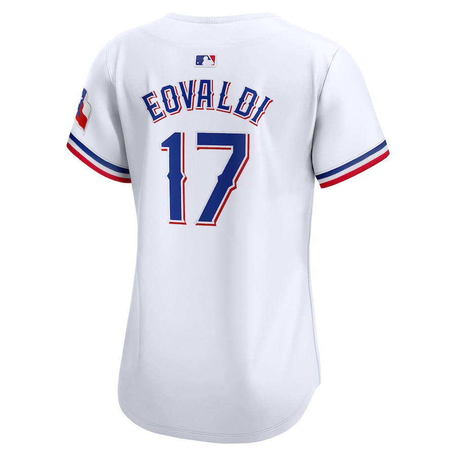 Nathan Eovaldi 17 Texas Rangers Home Limited Player White MLB Jersey Women's