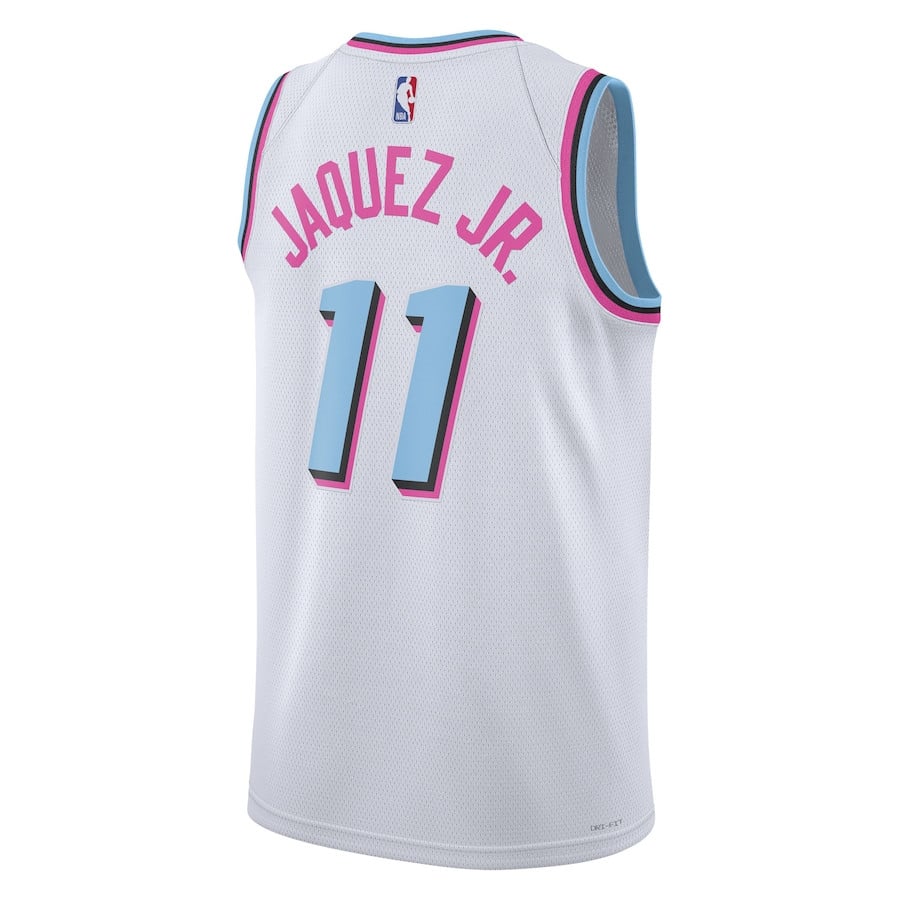 Jaime Jaquez Jr. 11 Miami Heat Unisex 2024/25 Swingman Player City Editio White NBA Jersey Unisex