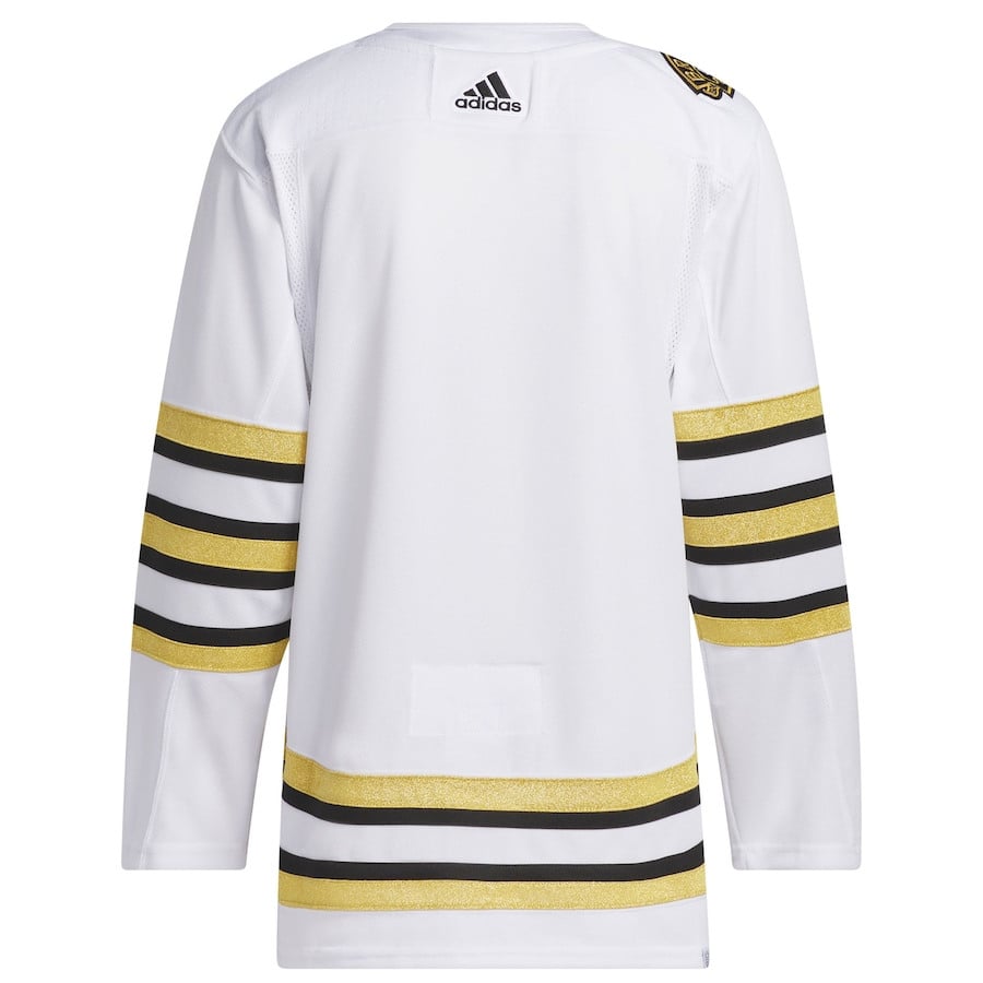 Boston Bruins 100th Anniversary Primegreen White NHL Jersey Men's