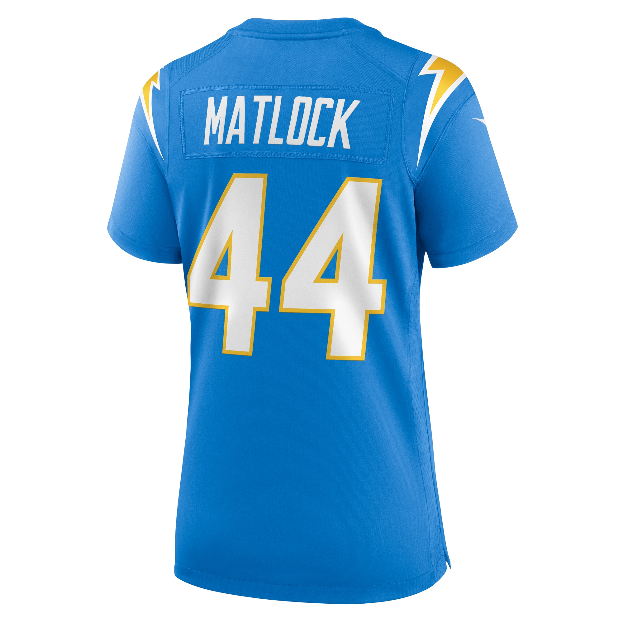 Los Angeles Chargers Scott Matlock Powder Blue Game NFL Jersey Women's