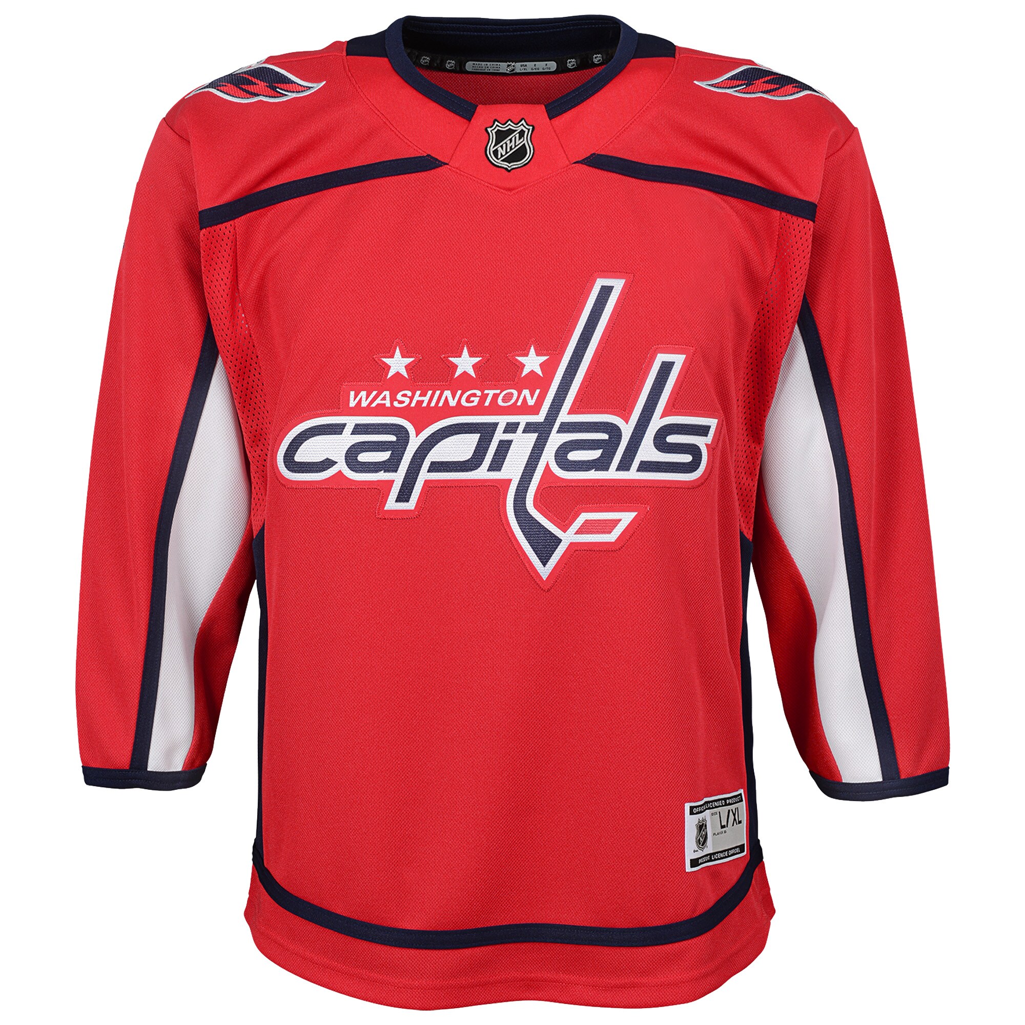 Washington Capitals Red Home Blank Premier NHL Jersey Youth