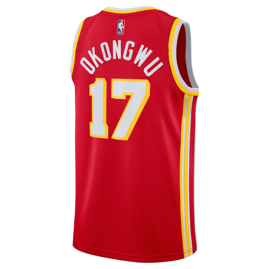 Onyeka Okongwu 17 Atlanta Hawks Unisex Swingman Icon Edition Red NBA Jersey Unisex