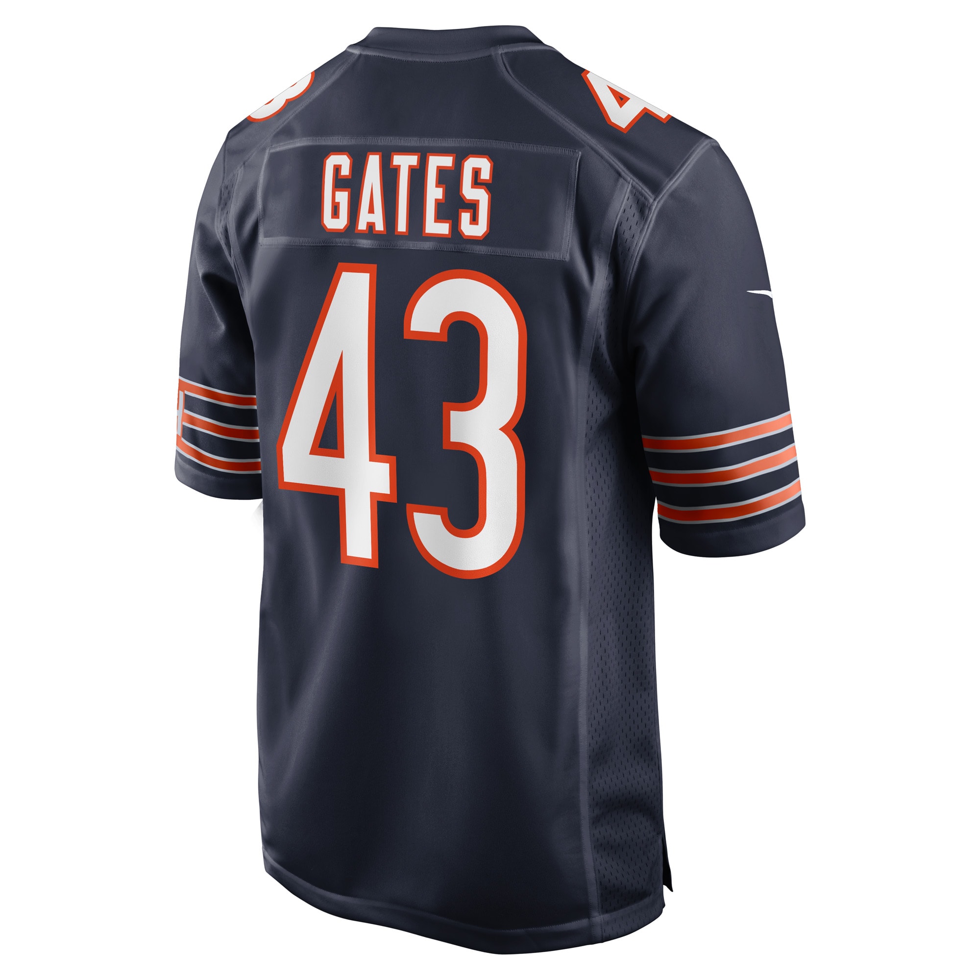 Chicago Bears DeMarquis Gates Navy Game Player NFL Jersey Men's