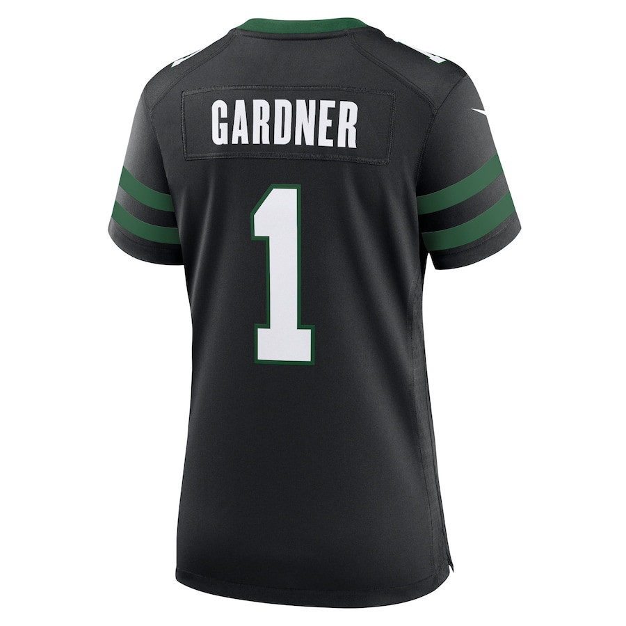 Ahmad Sauce Gardner 1 New York Jets Alternate Game Women, Black NFL Jersey Women's