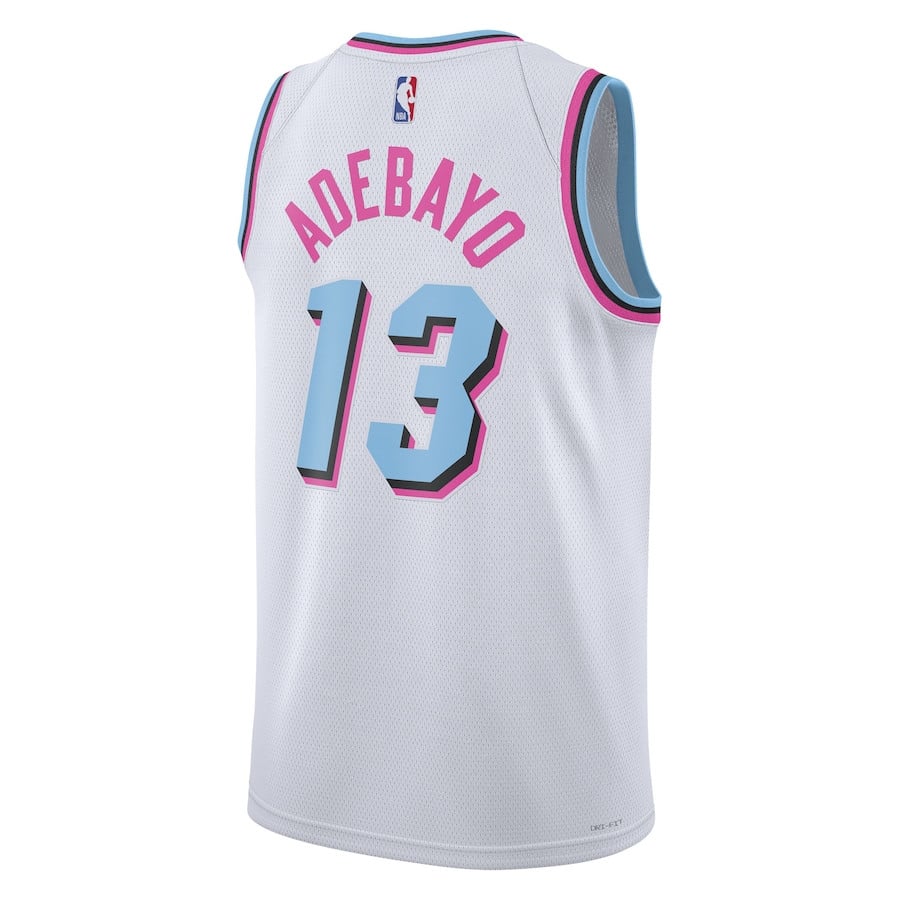 Bam Adebayo 13 Miami Heat Unisex 2024/25 Swingman Player City Editio White NBA Jersey Unisex