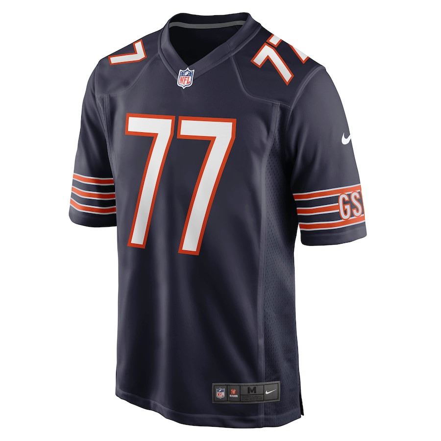 Red Grange 77 Chicago Bears Retired Navy NFL Jersey Men's