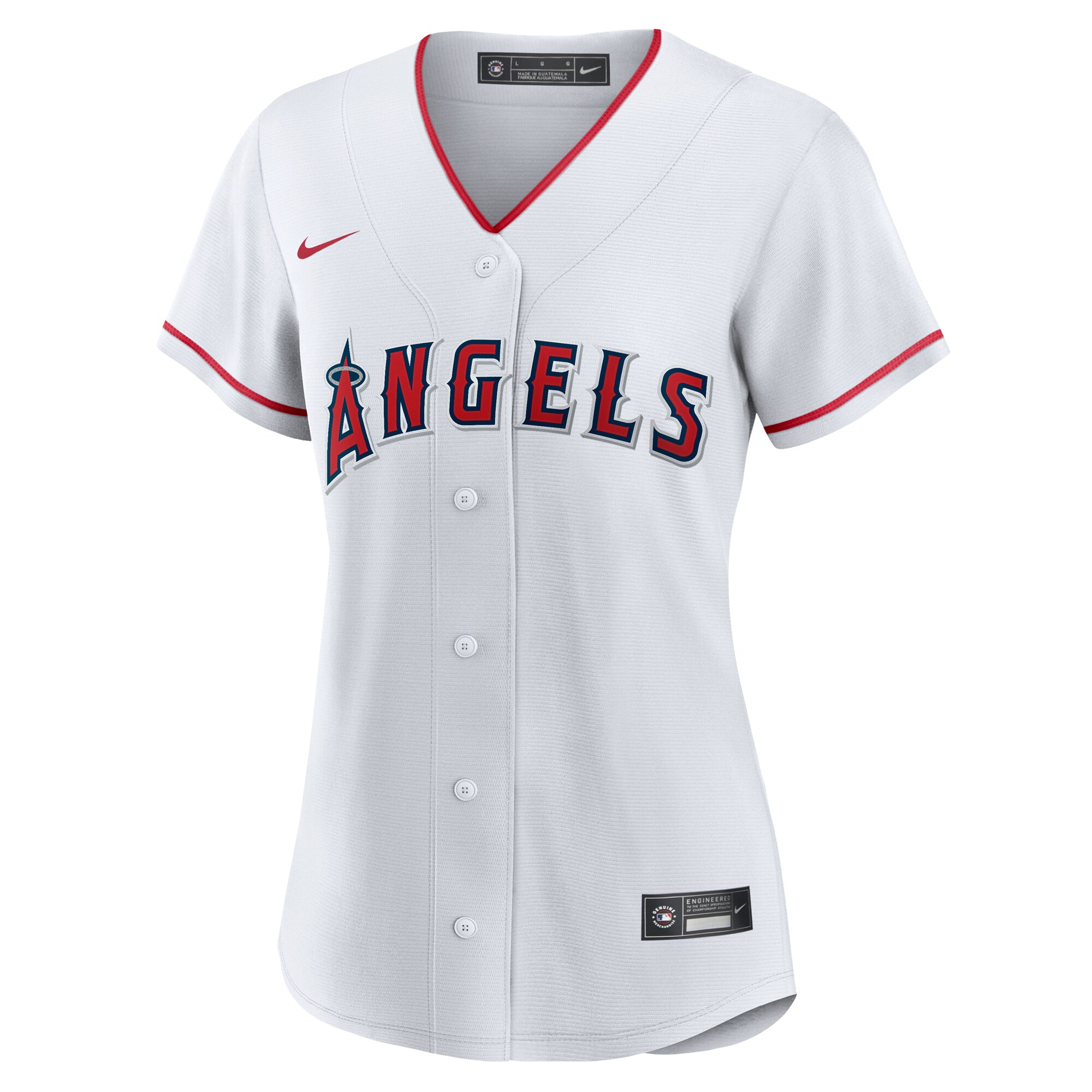 Los Angeles Angels White #1 Mom Home MLB Jersey Women's