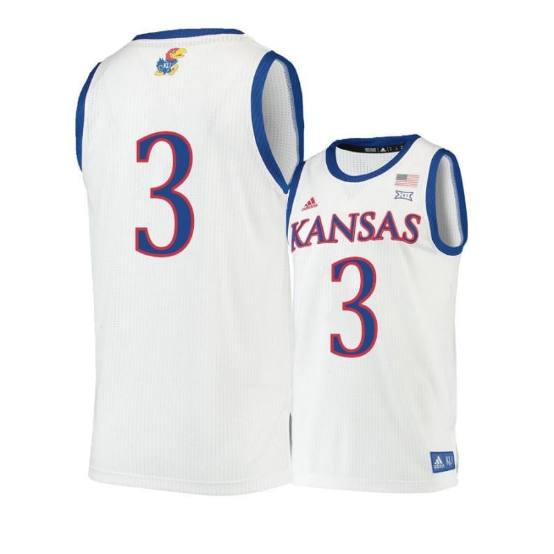 3 Dajuan Harris Beige Kansas Jayhawks NCAA Jersey Men's