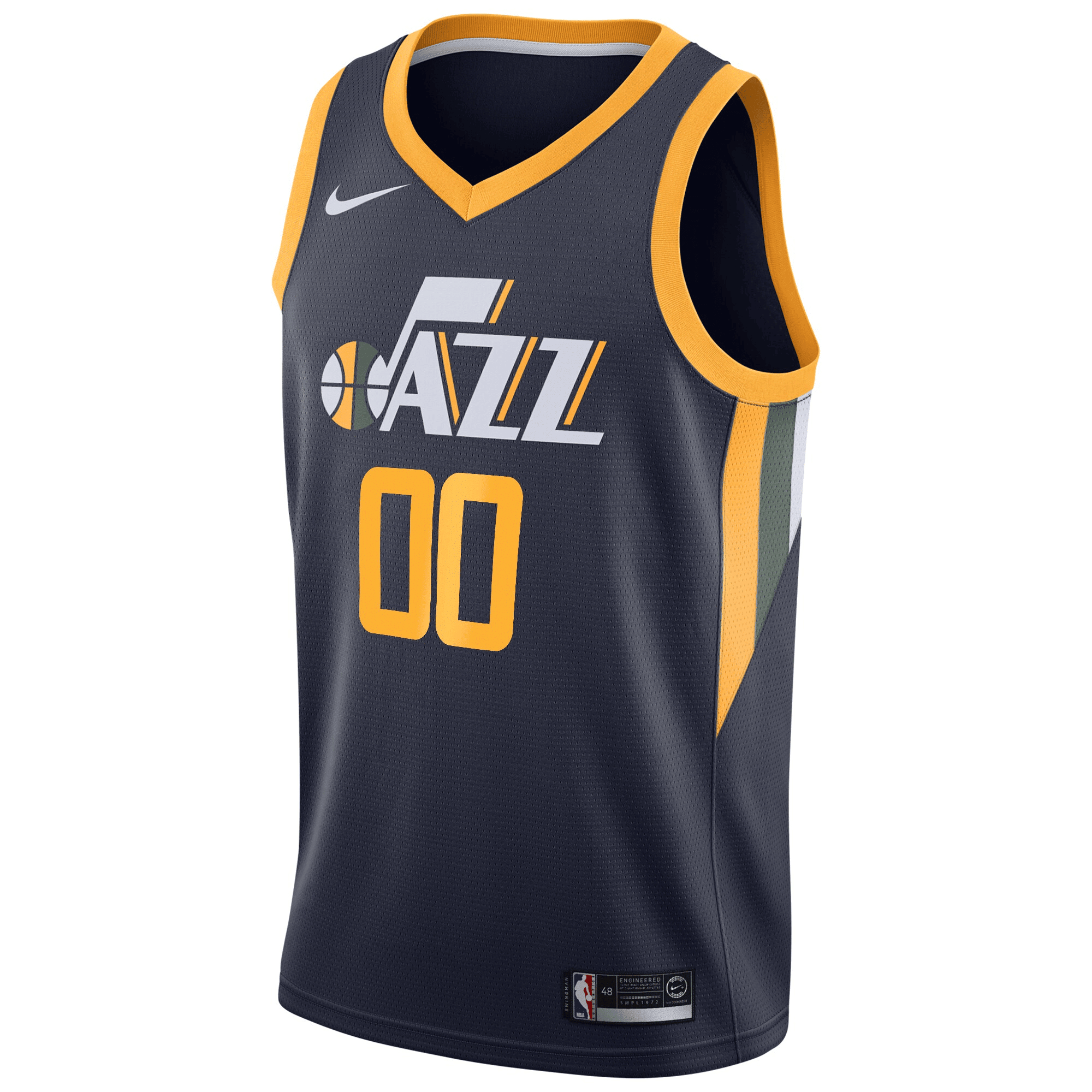 Utah Jazz Swingman Custom Navy Icon Edition NBA Jersey Men's