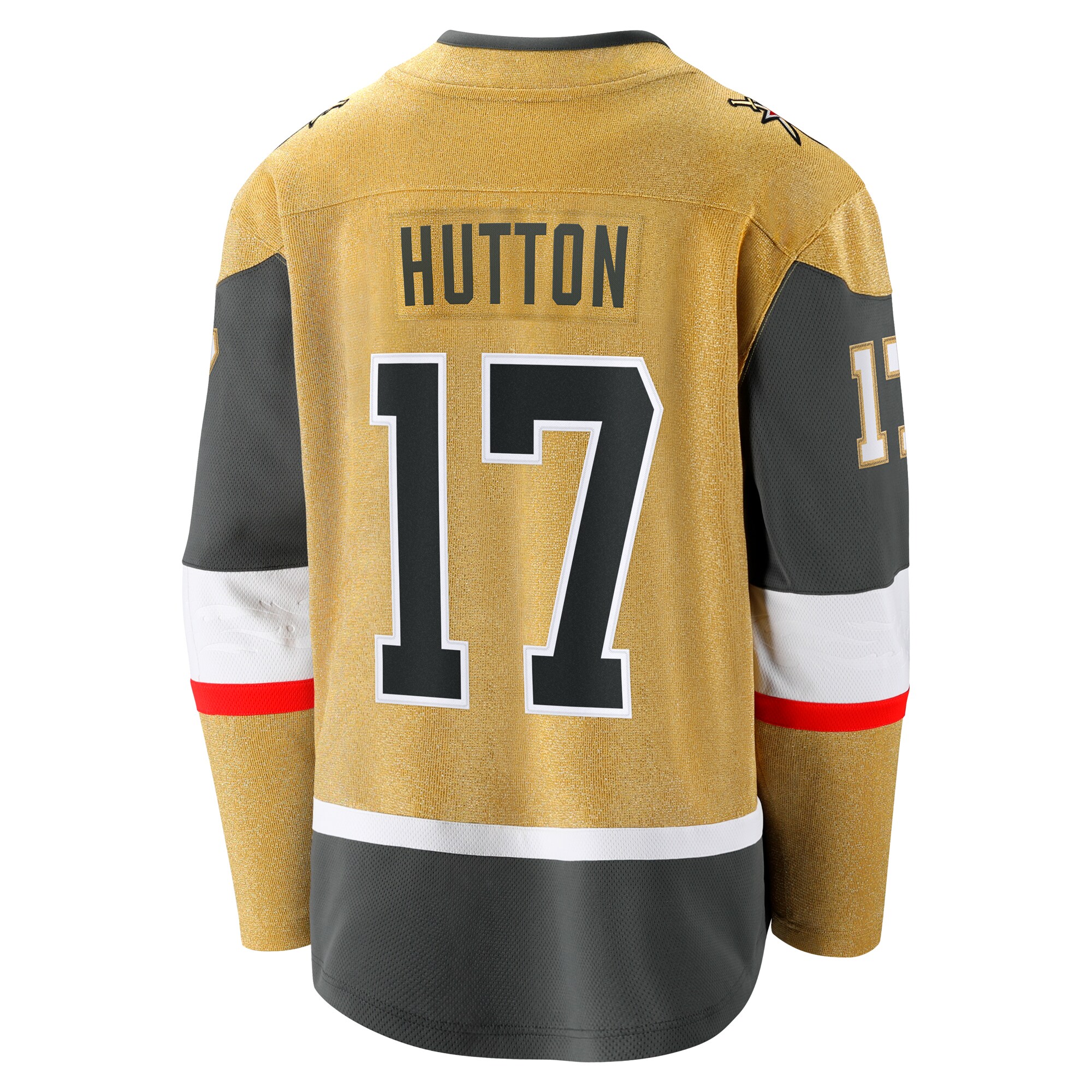 Vegas Golden Knights Ben Hutton Gold Home Premier Breakaway Player NHL Jersey Men's