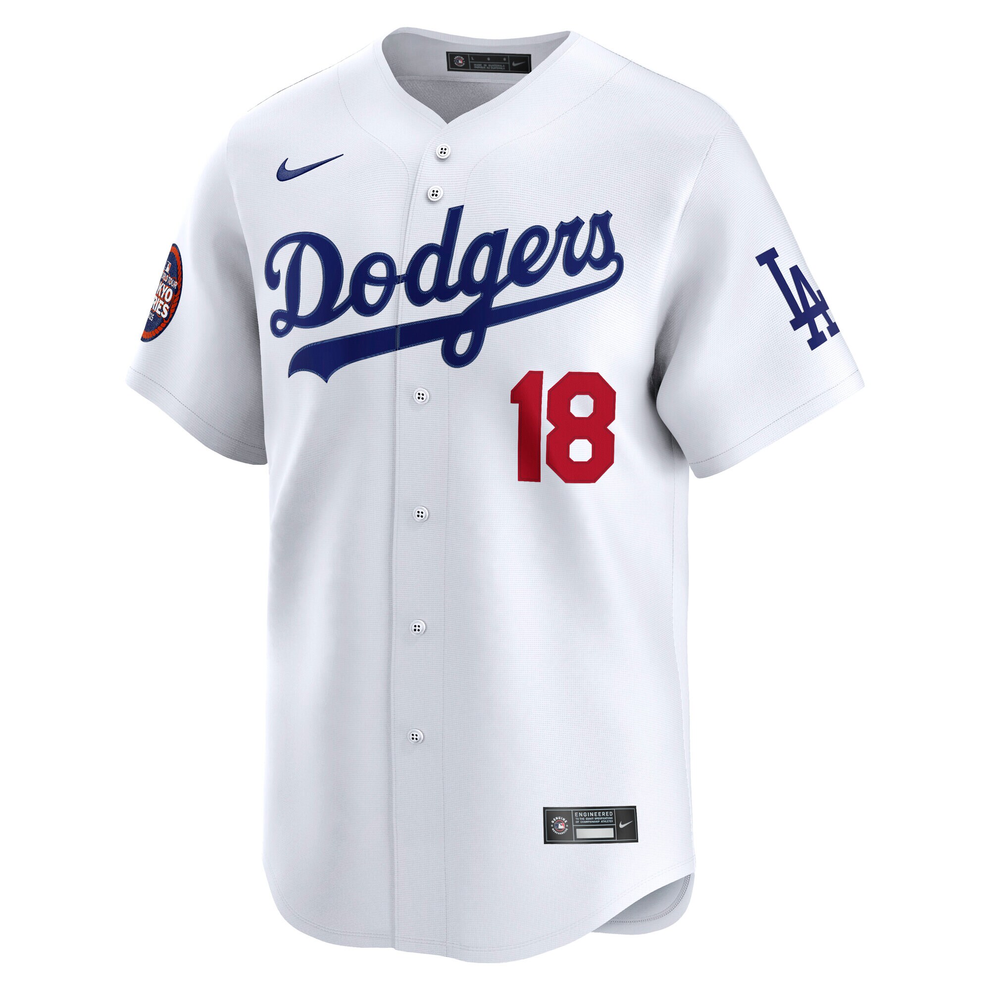 Los Angeles Dodgers Yoshinobu Yamamoto White 2025 World Tour: Tokyo Series Home Limited Player MLB Jersey Men's