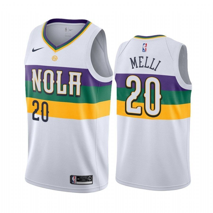 New Orleans Pelicans Nicolo Melli 20 City NBA Jersey Men's