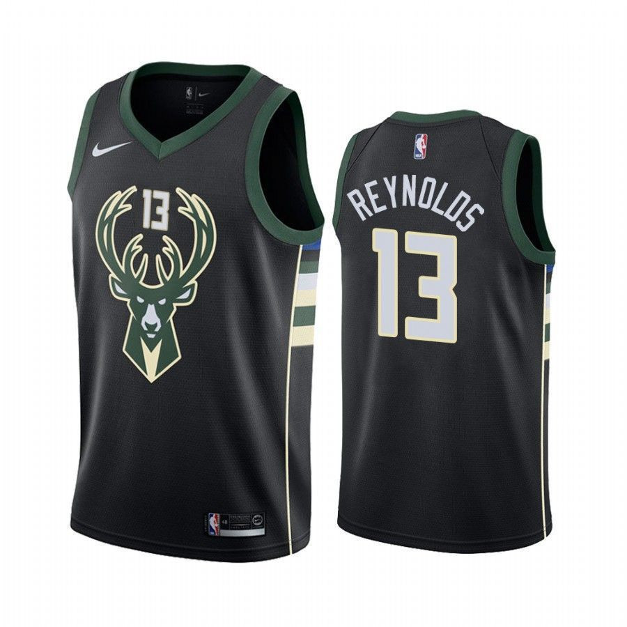 Milwaukee Bucks Cameron Reynolds 13 Statet NBA Jersey Men's
