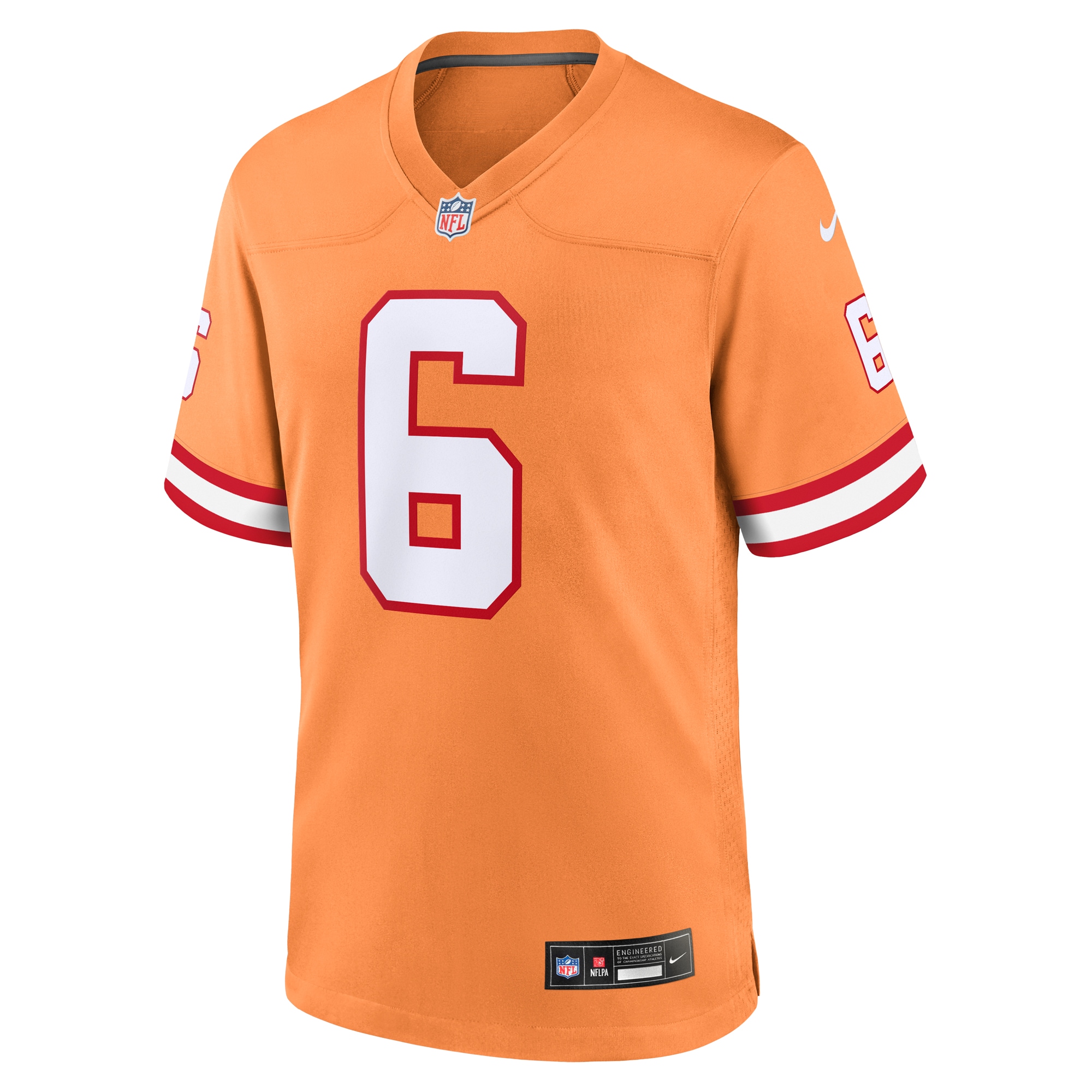 Tampa Bay Buccaneers Baker Mayfield Orange Throwback Game NFL Jersey Men's