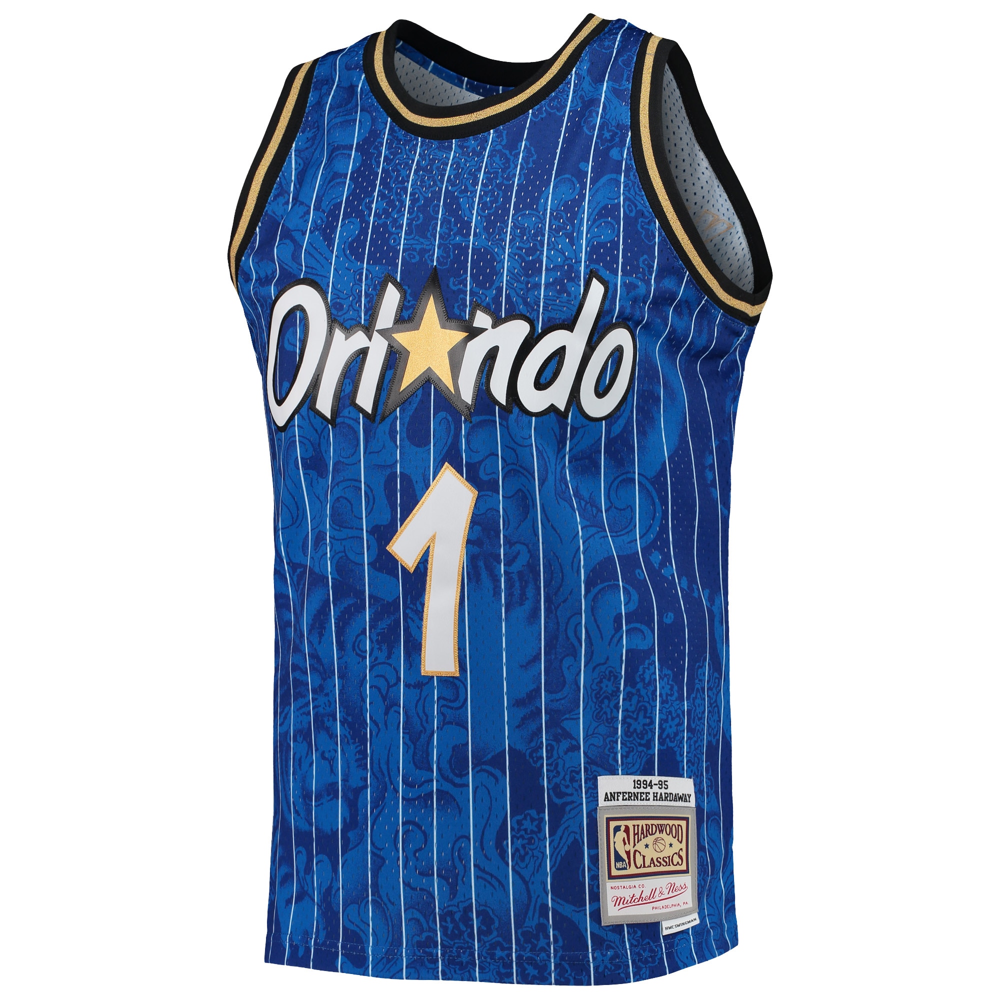 Mitchell Ness Penny Hardaway Blue Orlando Magicc Hardwood Classics 1994/95 Lunar New Year Swingman NBA Jersey Men's