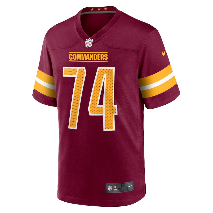 Brandon Coleman 74 Washington Commanders Game Burgundy NFL Jersey Men's