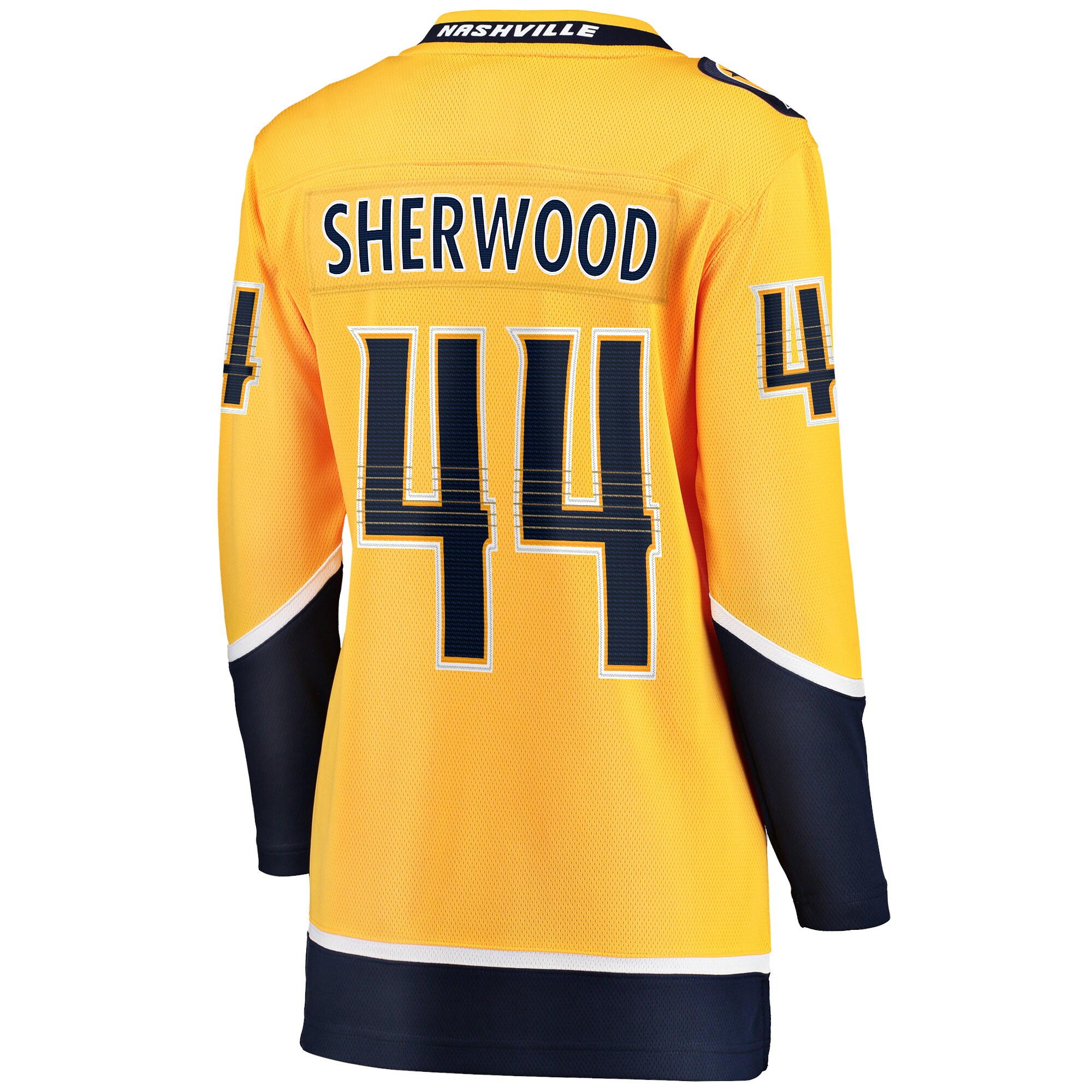 Nashville Predators Kiefer Sherwood Gold Home Breakaway Player NHL Jersey Women's