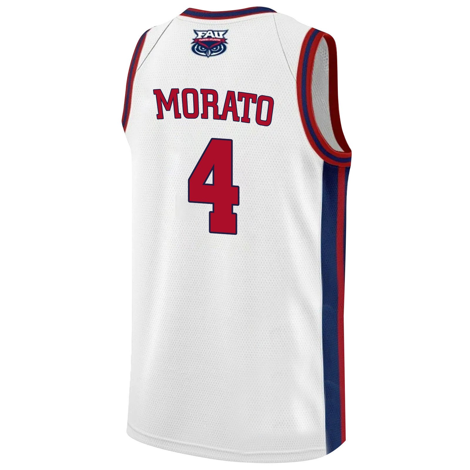 Bryan Greenlee 4 FAU Owls 2023 Final Four White NCAA Jersey Men's