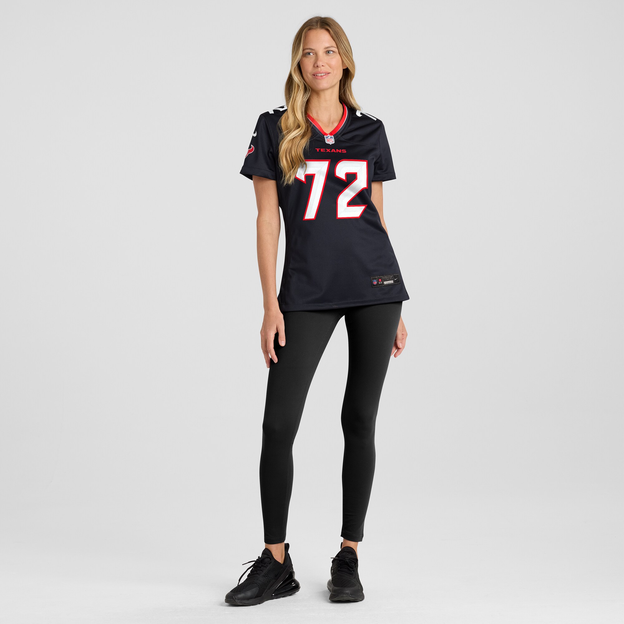 Houston Texans Jaylon Thomas Navy Team Game NFL Jersey Women's