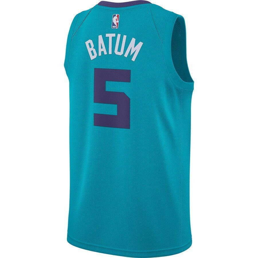 Nicolas Batum Charlotte Hornets Swingman Teal Icon Edition NBA Jersey Men's