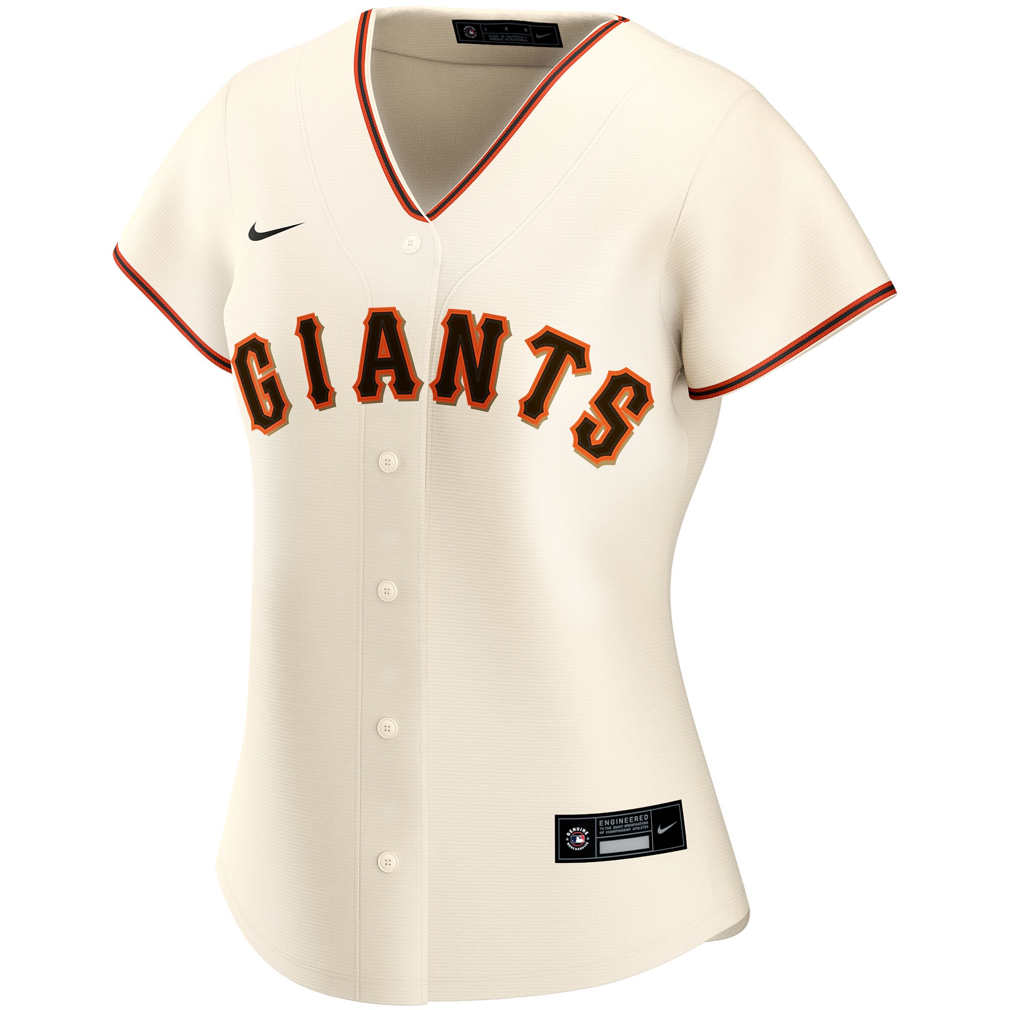 San Francisco Giants Cream Home Custom MLB Jersey Women's