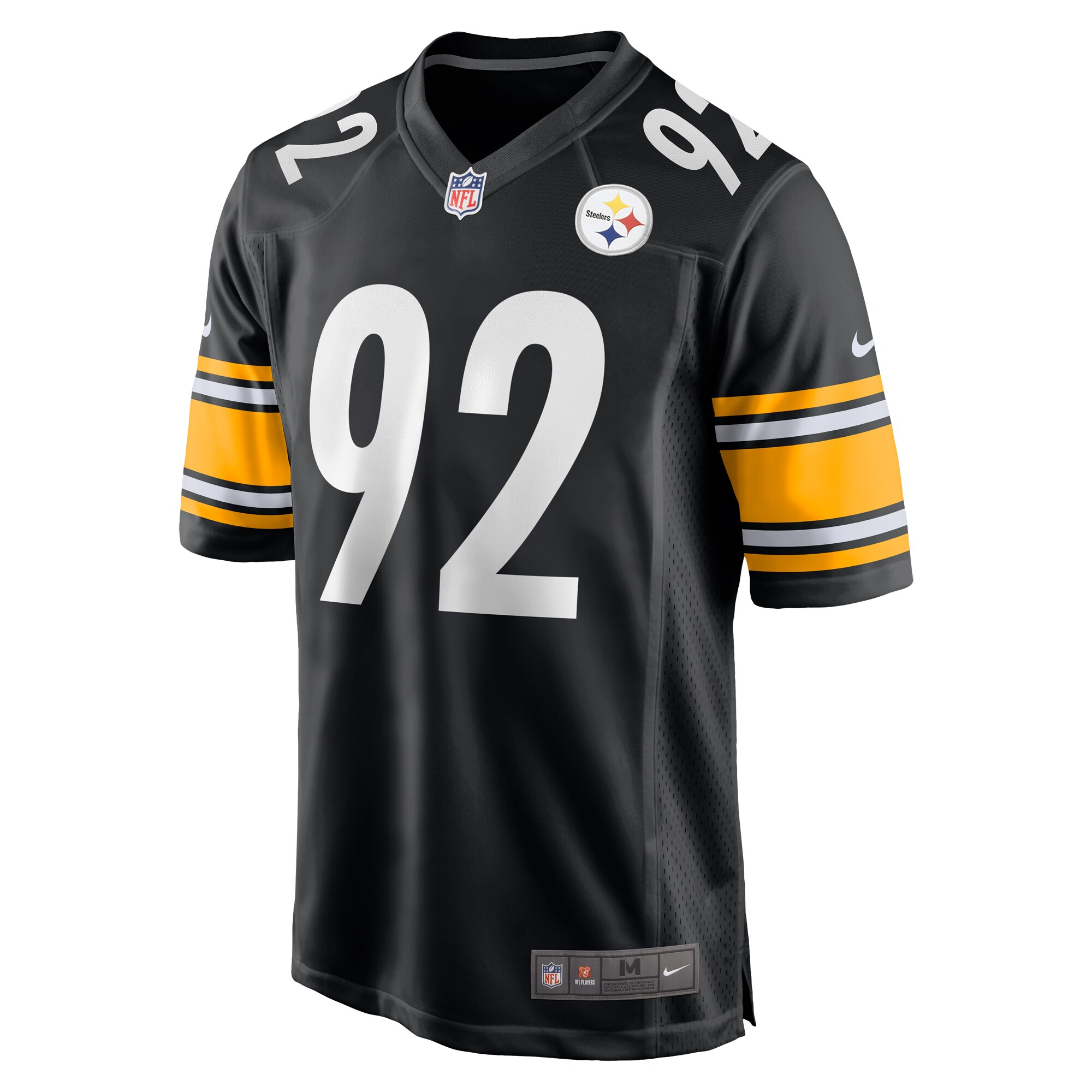 Pittsburgh Steelers James Harrison Black Retired Game NFL Jersey Men's