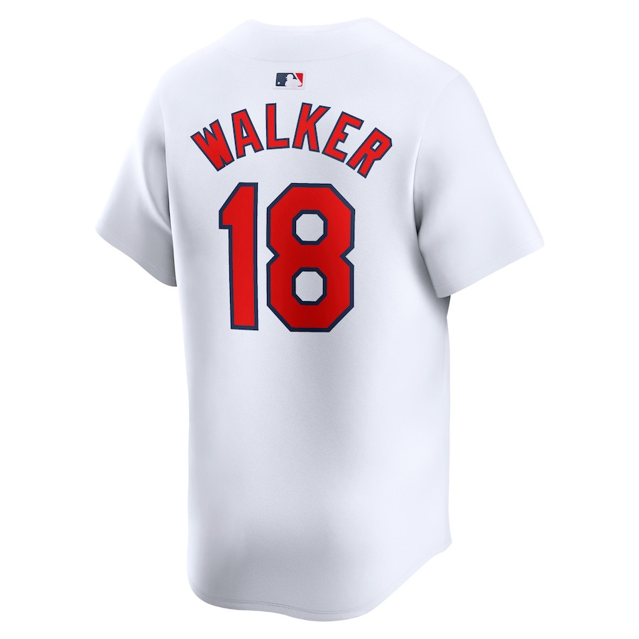 Jordan Walker 18 St. Louis Cardinals Home Limited White MLB Jersey Men's
