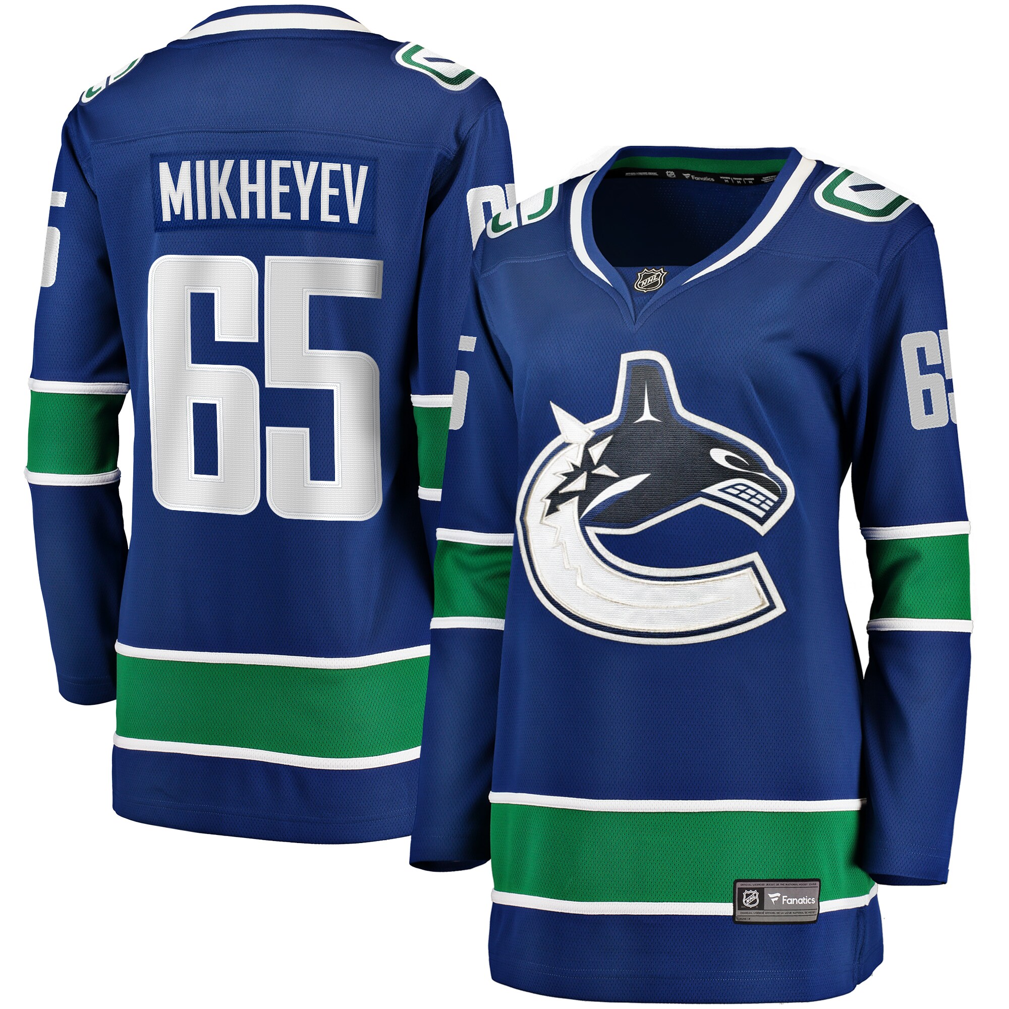 Vancouver Canucks Ilya Mikheyev Blue Home Breakaway Player NHL Jersey Women's
