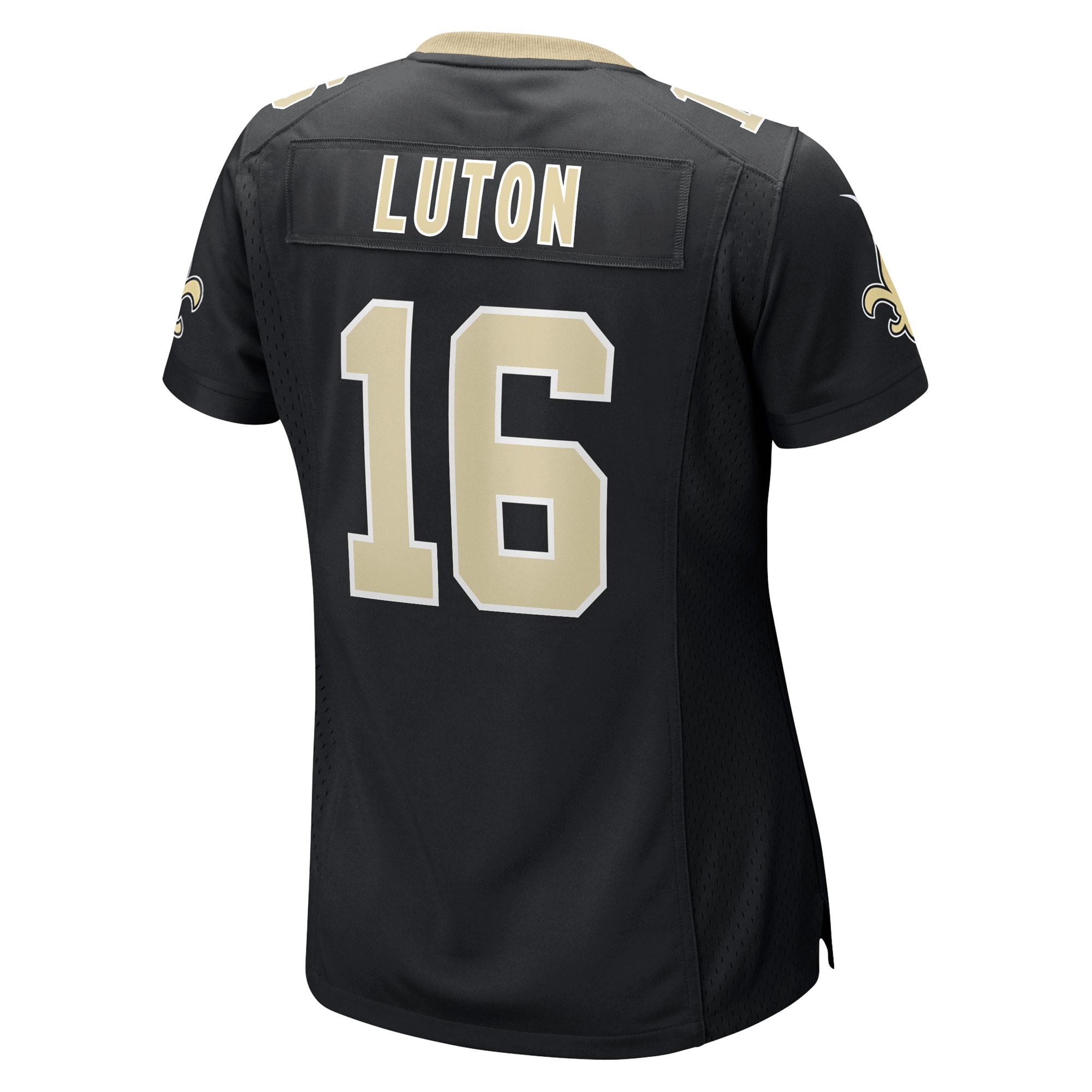 New Orleans Saints Jake Luton Black Game Player NFL Jersey Women's
