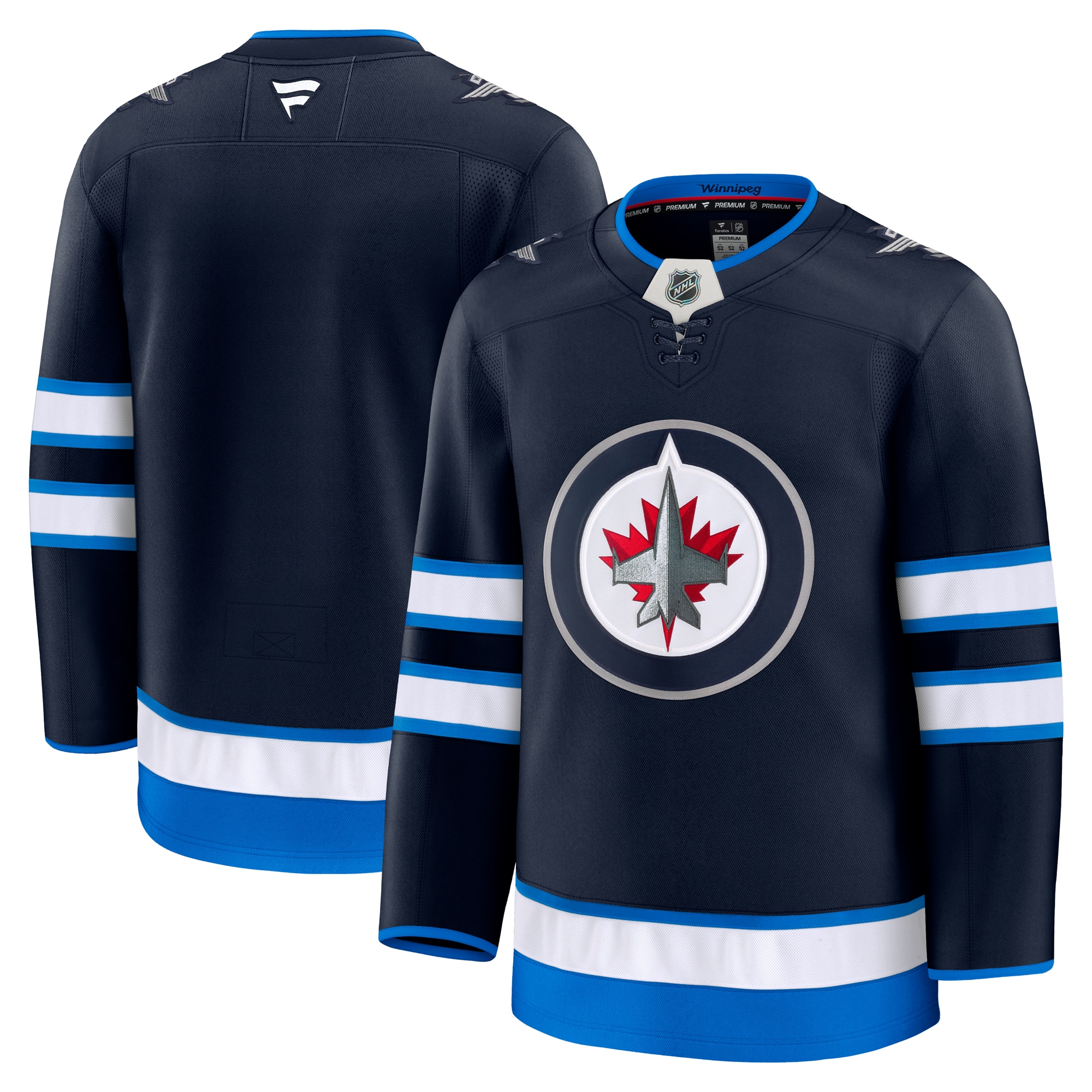 Winnipeg Jets Navy Home Premium NHL Jersey Men's