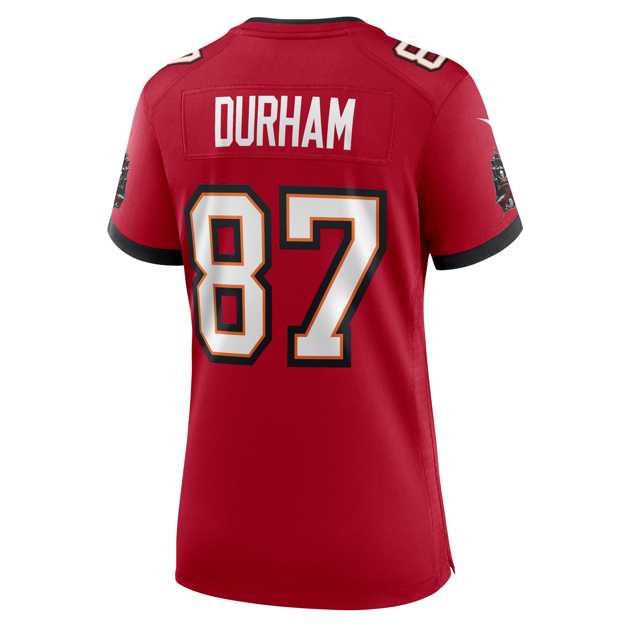 Tampa Bay Buccaneers Payne Durham Red Game NFL Jersey Women's