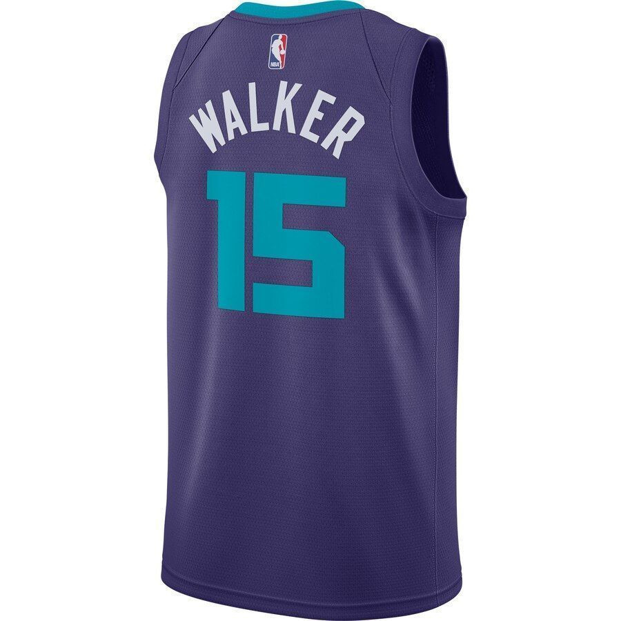 Kemba Walker Charlotte Hornets Swingman Statement Edition Purple NBA Jersey Men's