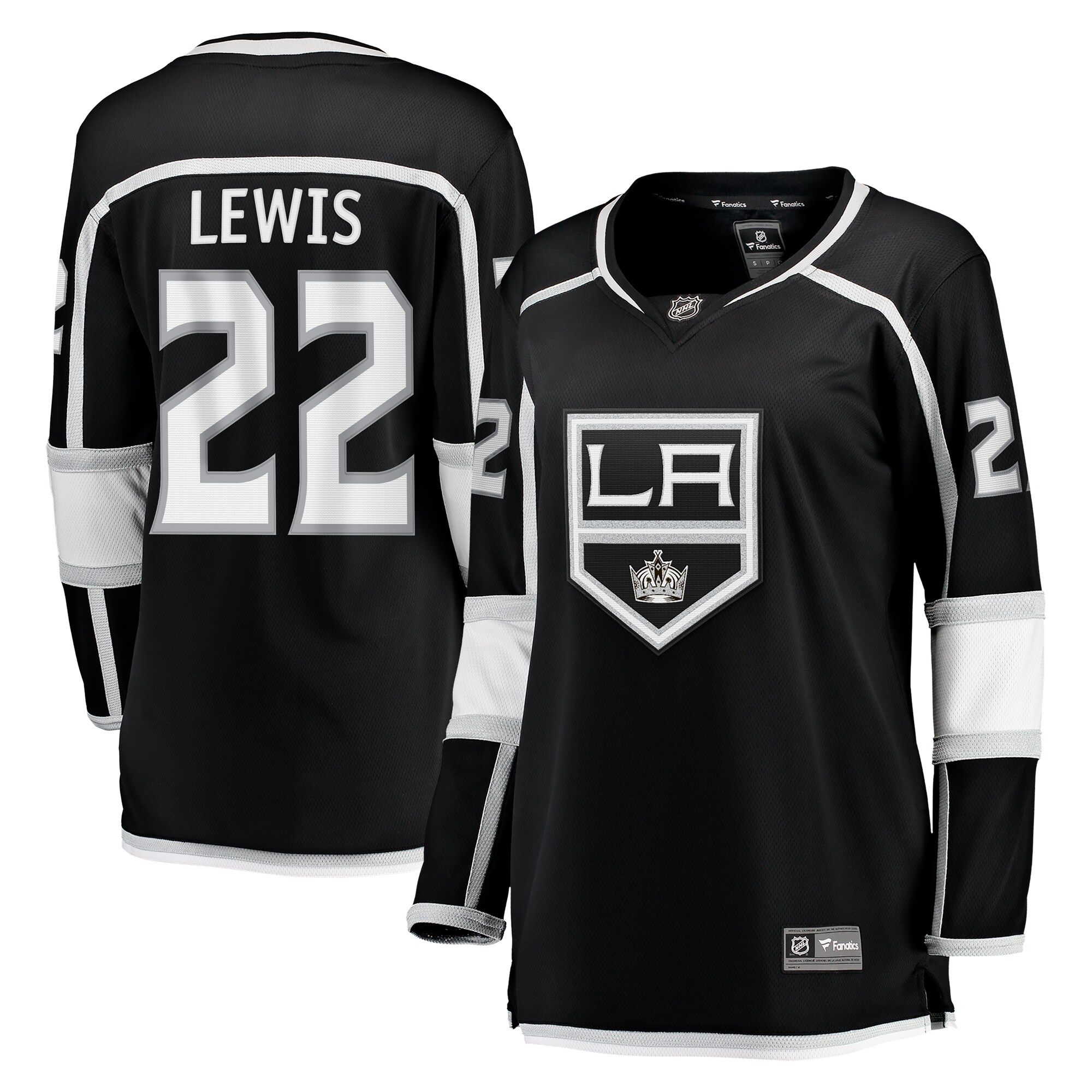 Los Angeles Kings Trevor Lewis Black Home Breakaway Player NHL Jersey Women's
