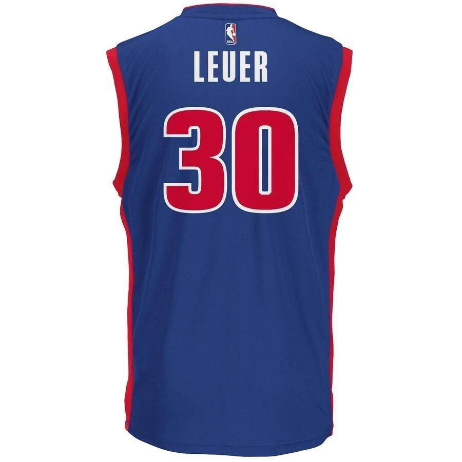 Jon Leuer Detroit Pistons Road Royal NBA Jersey Men's