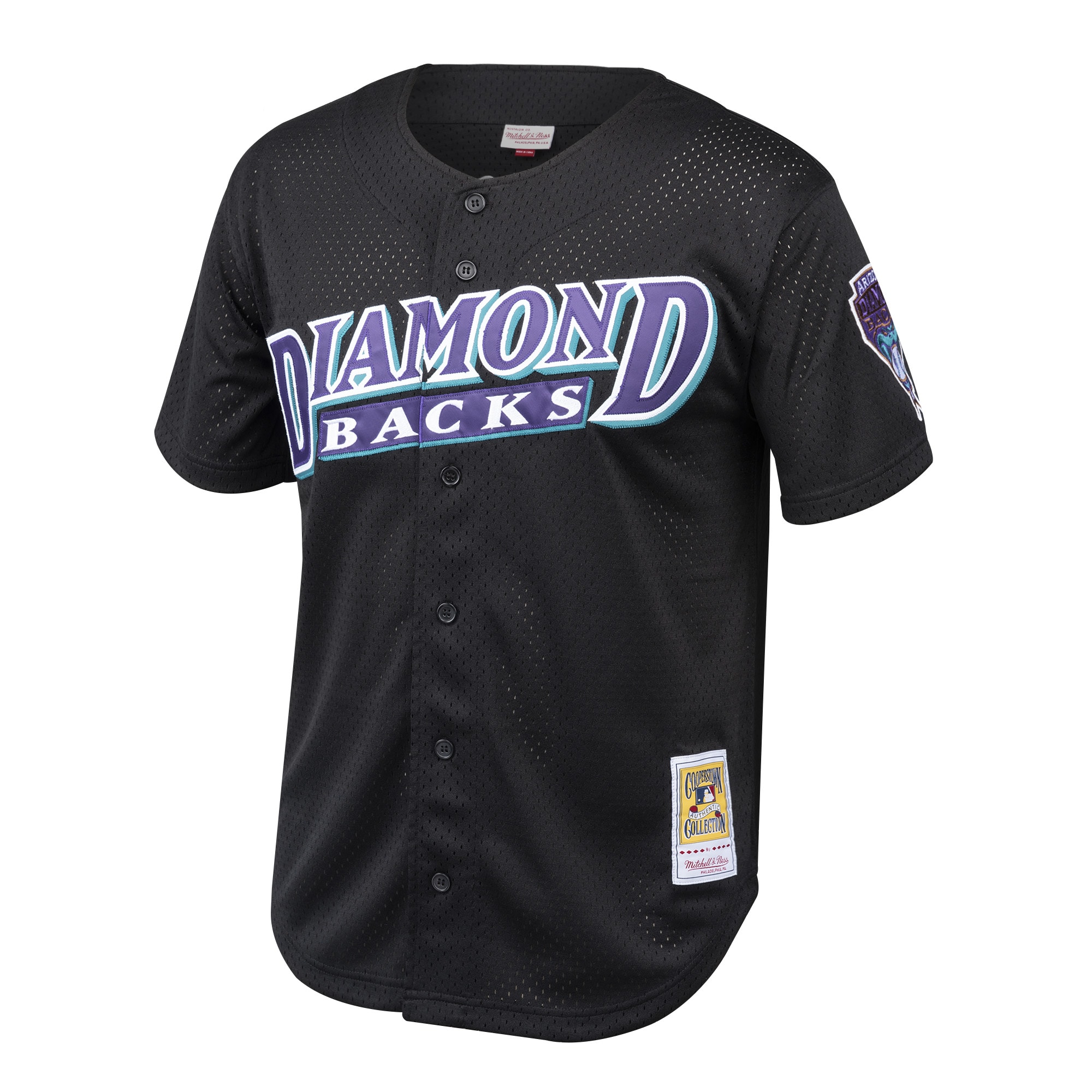Arizona Diamondbacks Randy Johnson Mitchell Ness Black Cooperstown Collection Mesh Batting Practice MLB Jersey Youth
