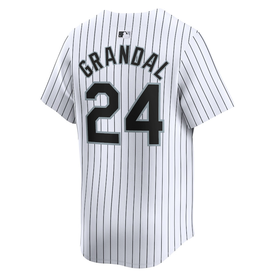 Yasmani Grandal 24 Chicago White Sox Home Limited Player White MLB Jersey Men's