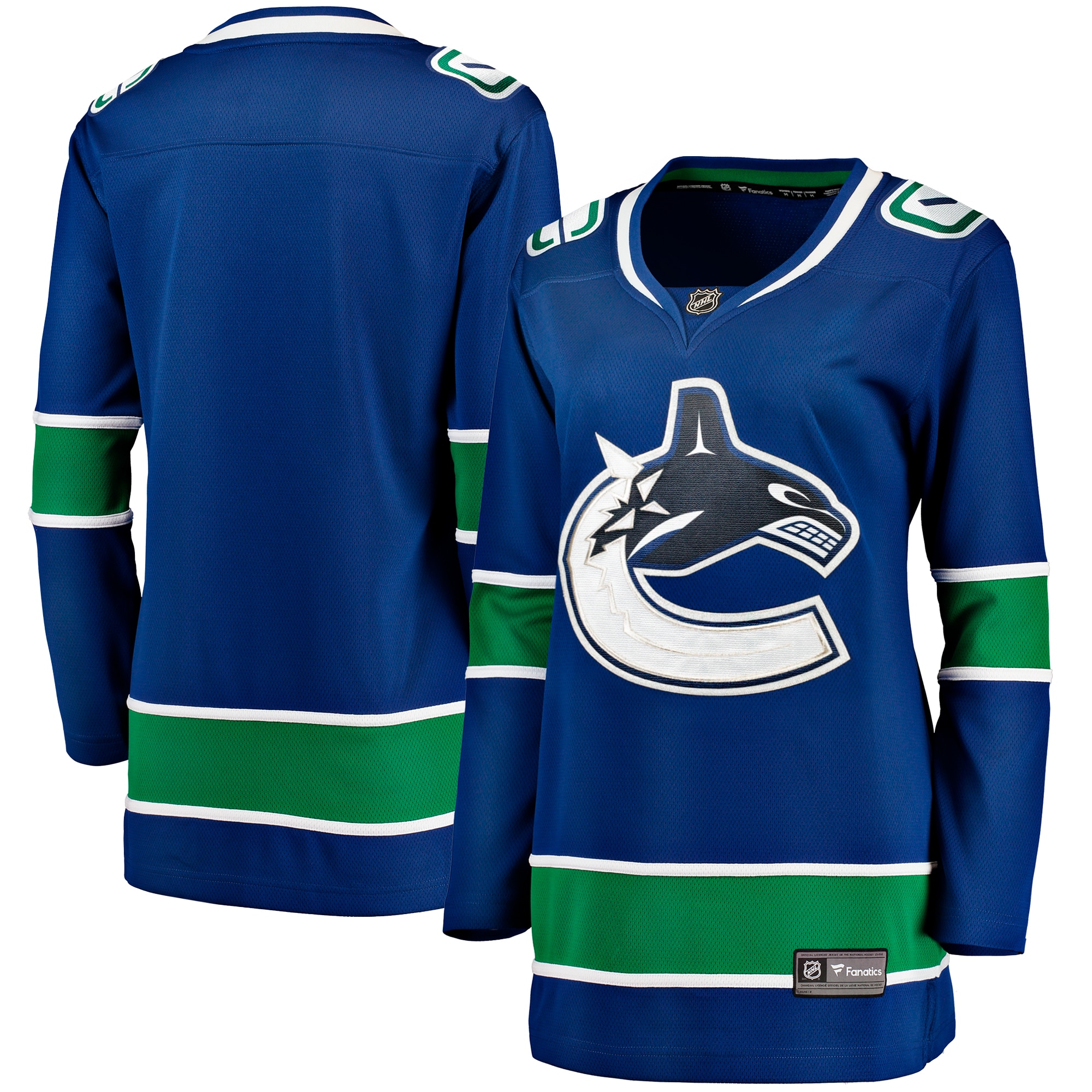 Vancouver Canucks Blue Premier Breakaway NHL Jersey Women's