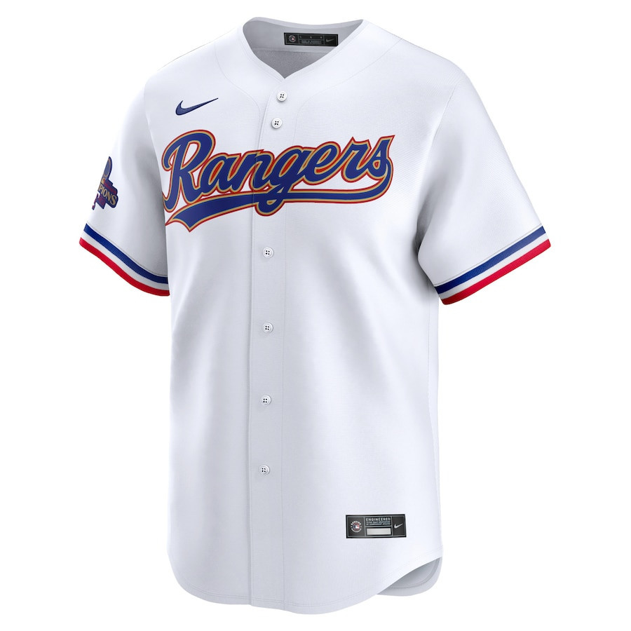 Nathaniel Lowe 30 Texas Rangers 2024 Gold Collection Limited White MLB Jersey Men's